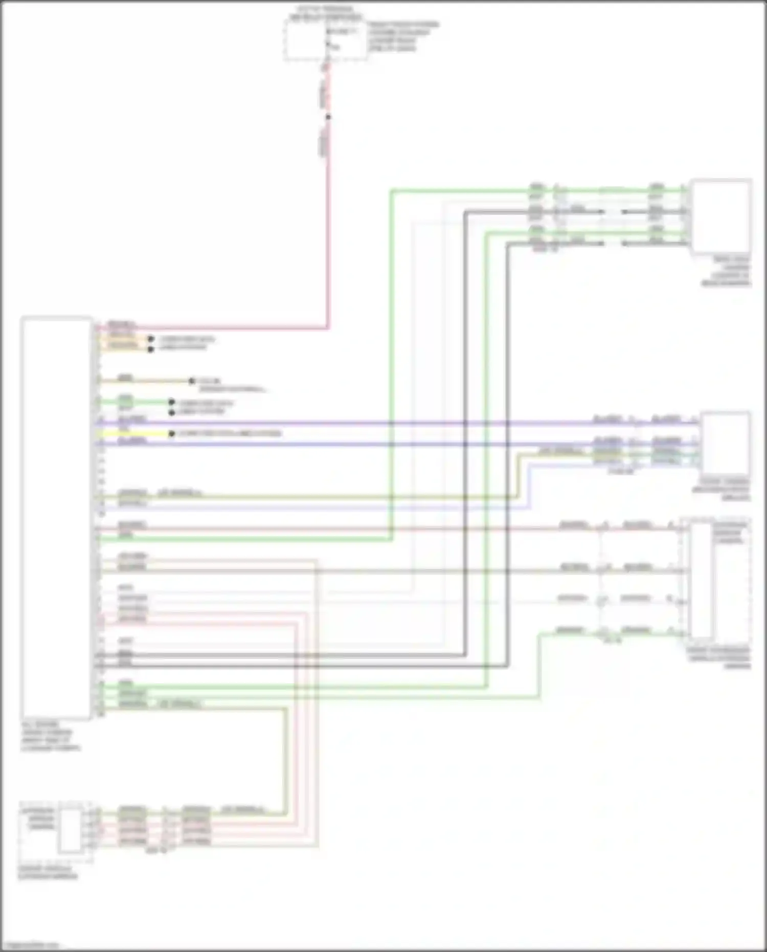 X6 M BMW F96 (2019-2023): All around vision camera circuit