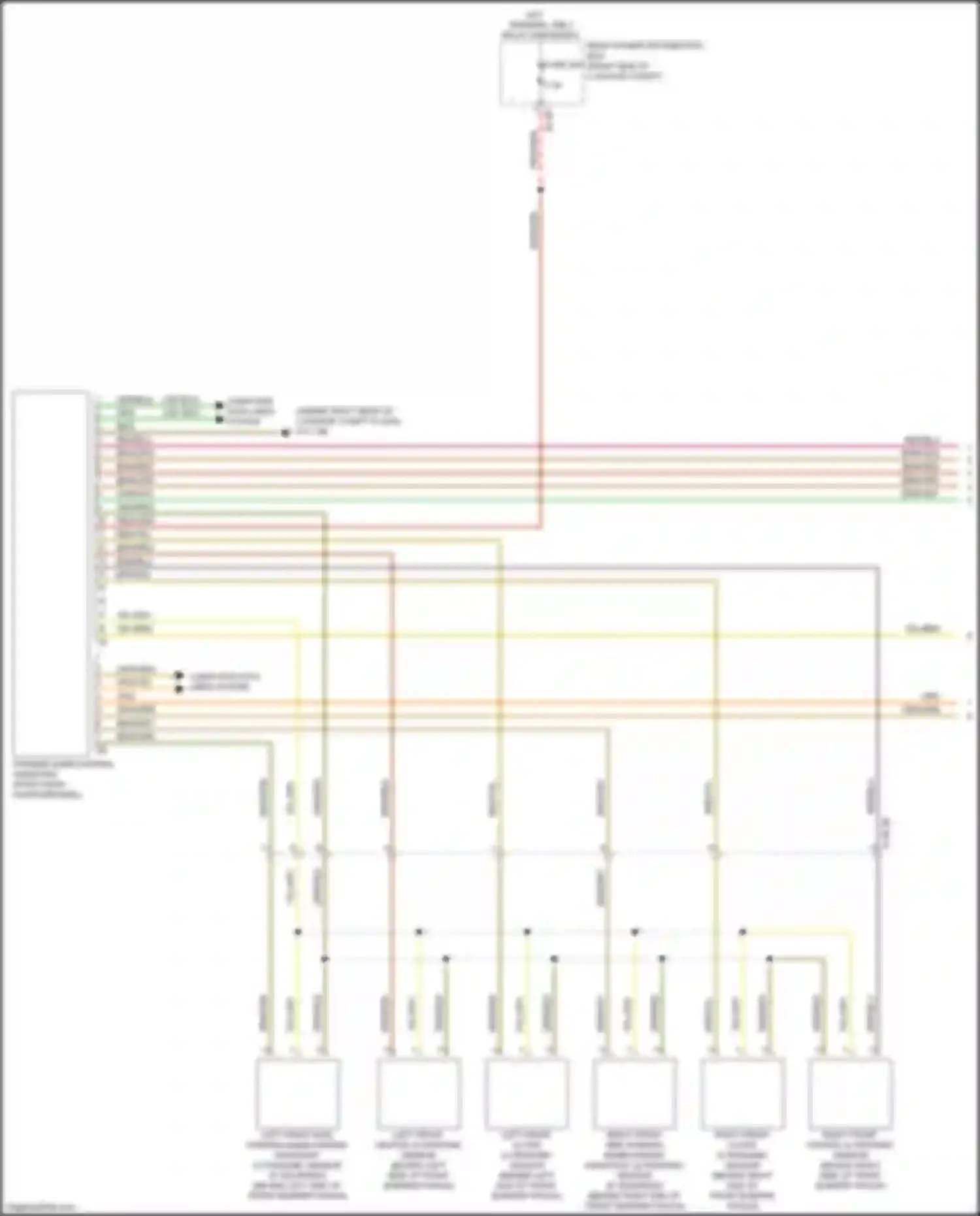 X6 M BMW F96 (2019-2023): Parking assistant circuit (1 of 2)