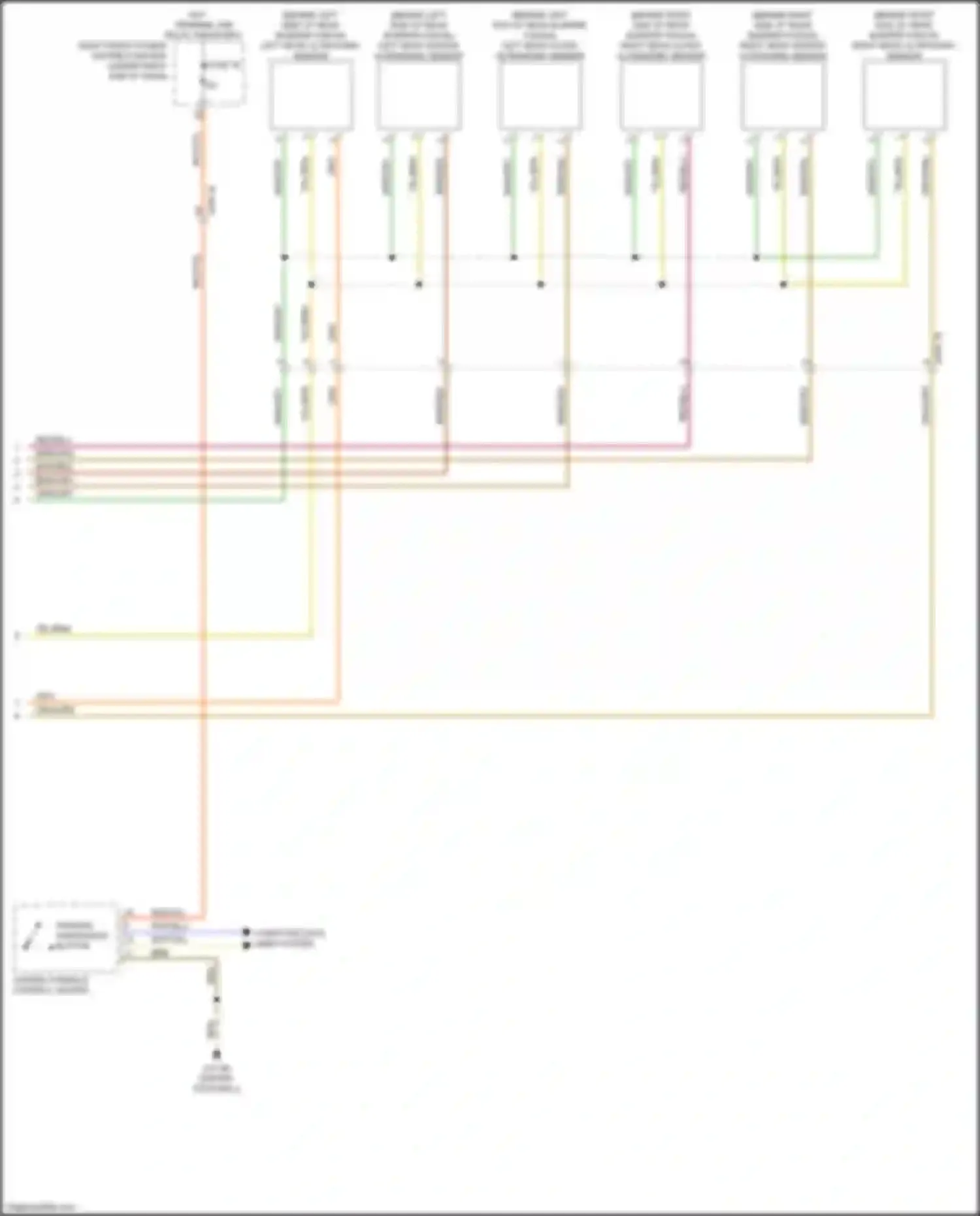 X6 M BMW F96 (2019-2023): Parking assistant circuit (2 of 2)