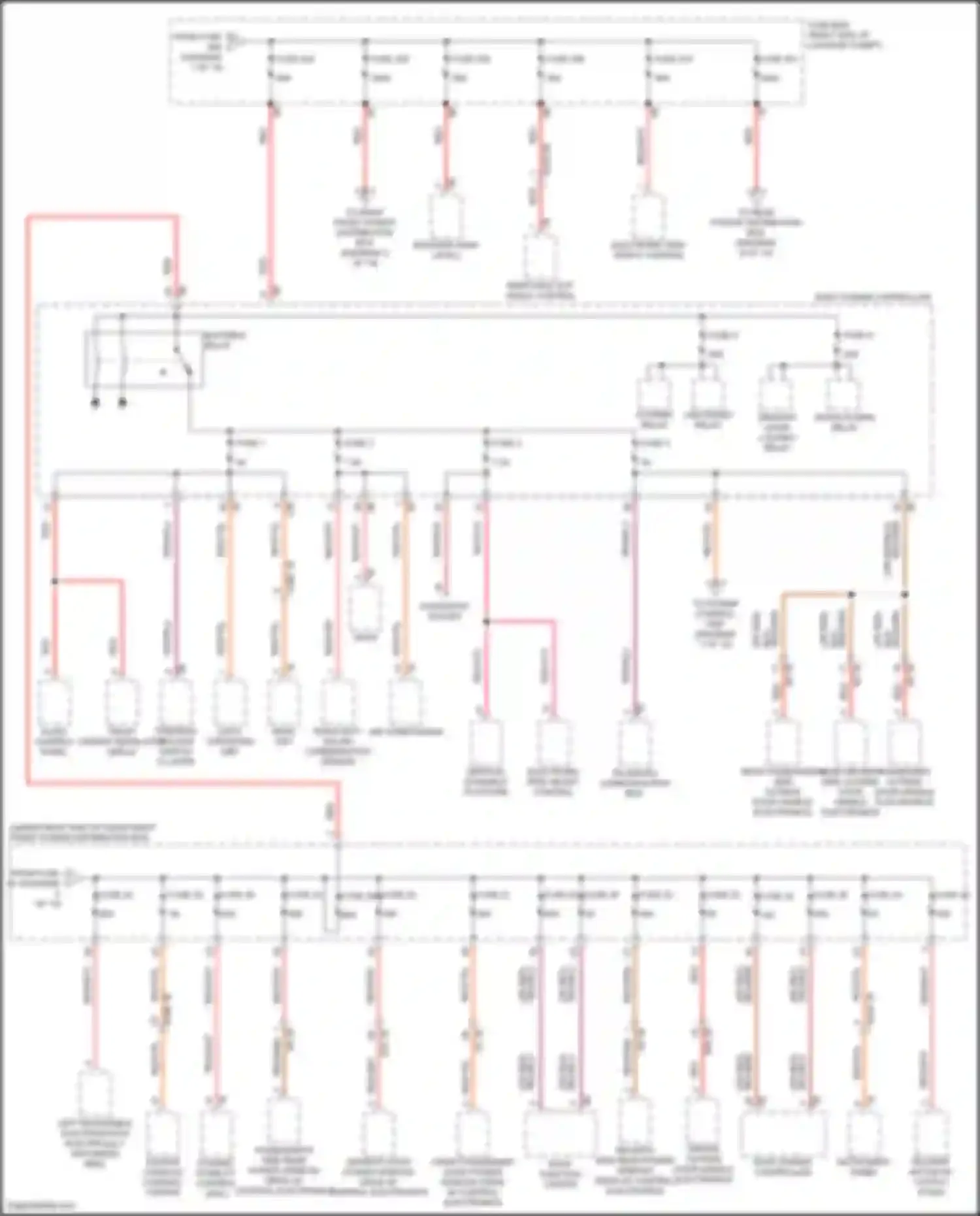 X6 M BMW F96 (2019-2023): Power distribution circuit (2 of 10)