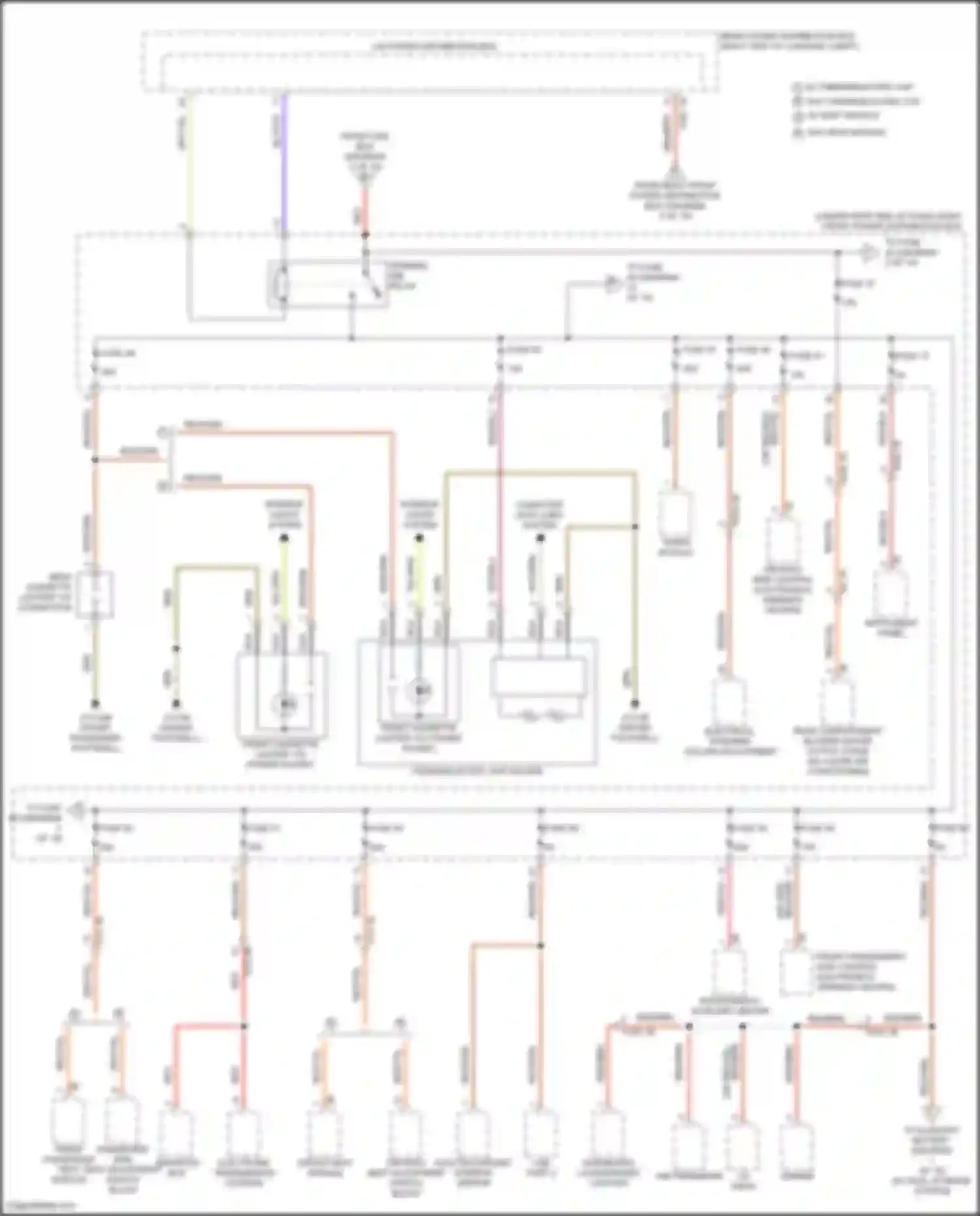 X6 M BMW F96 (2019-2023): Power distribution circuit (3 of 10)
