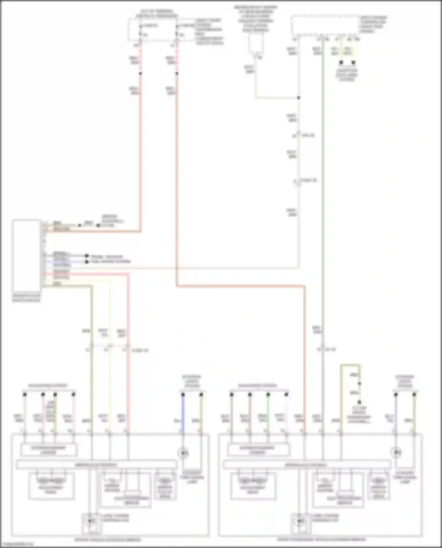 X6 M BMW F96 (2019-2023): Power mirrors circuit