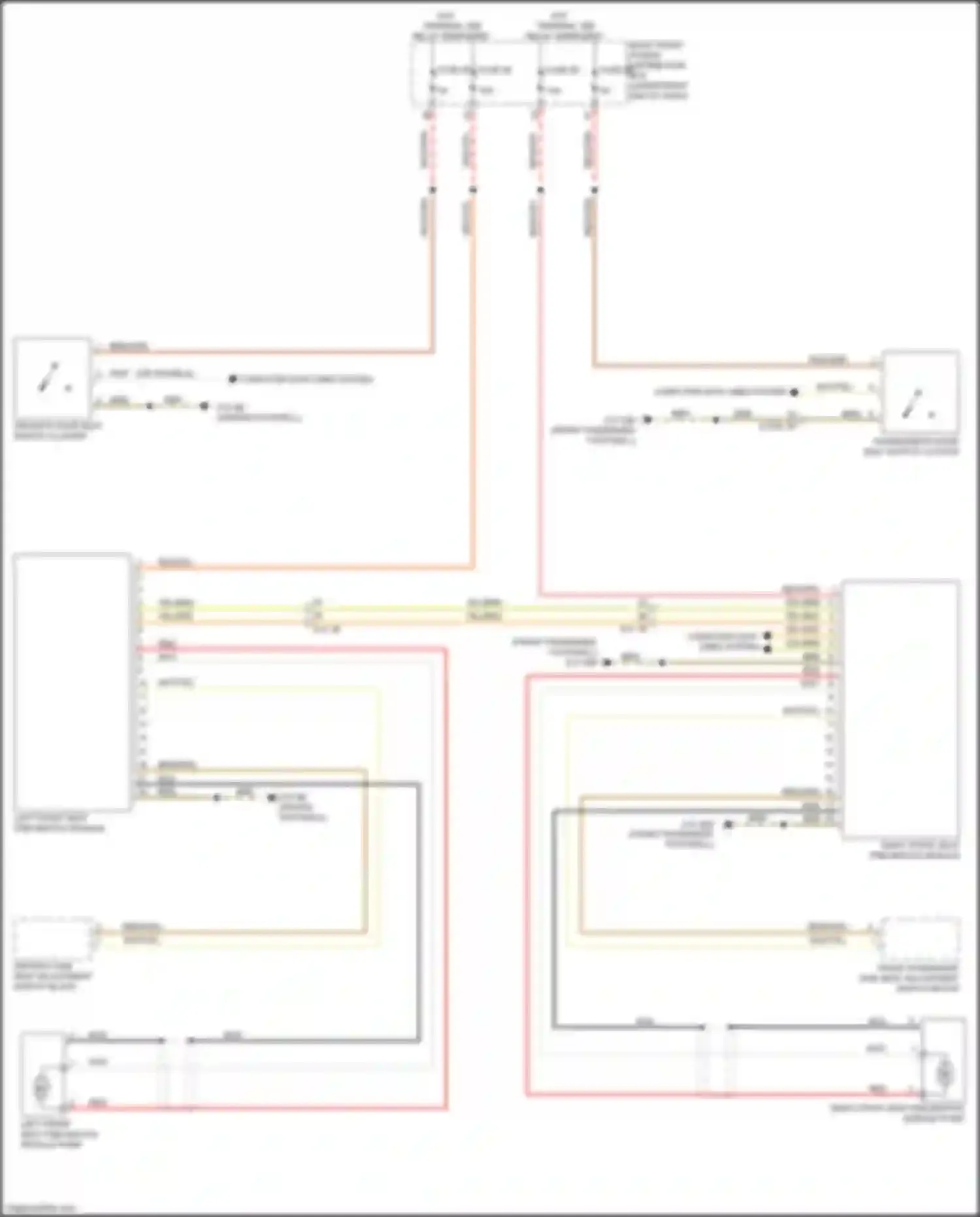 X6 M BMW F96 (2019-2023): Pneumatics seat circuit