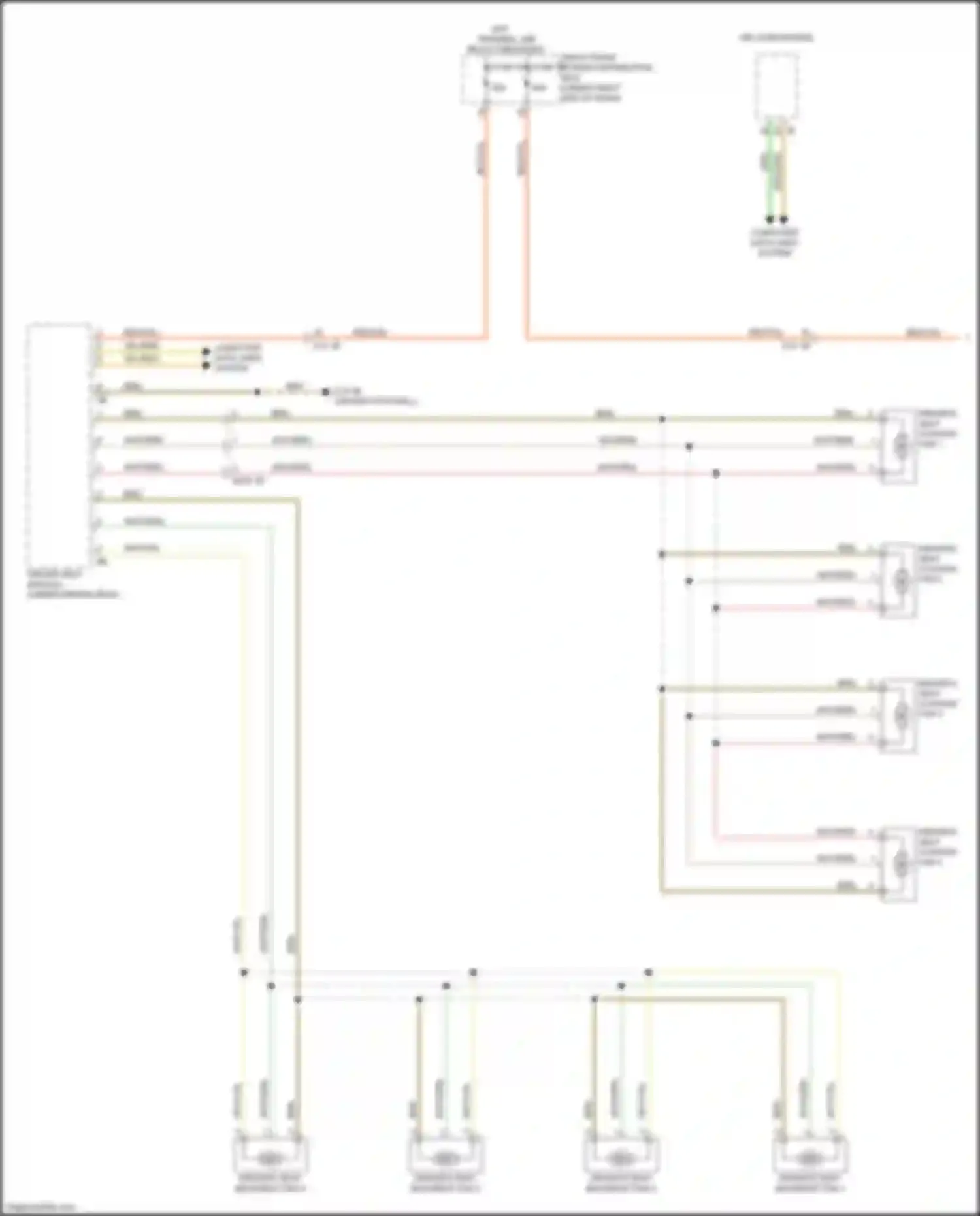 X6 M BMW F96 (2019-2023): Seat ventilation circuit (1 of 2)