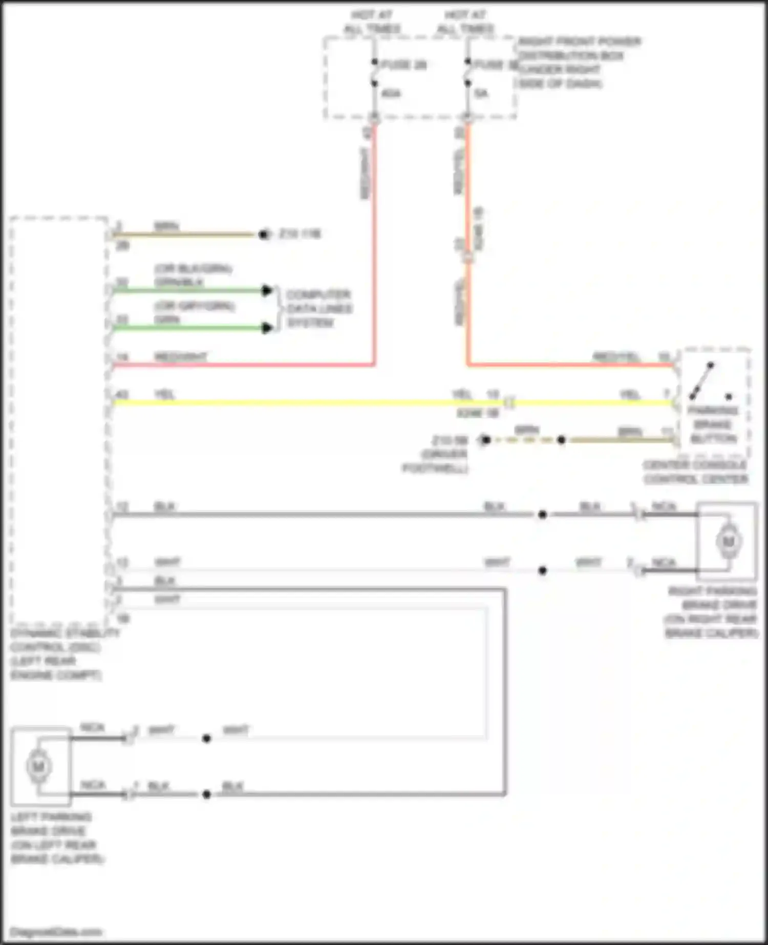 X6 M BMW F96 (2019-2023): Shift interlock circuit
