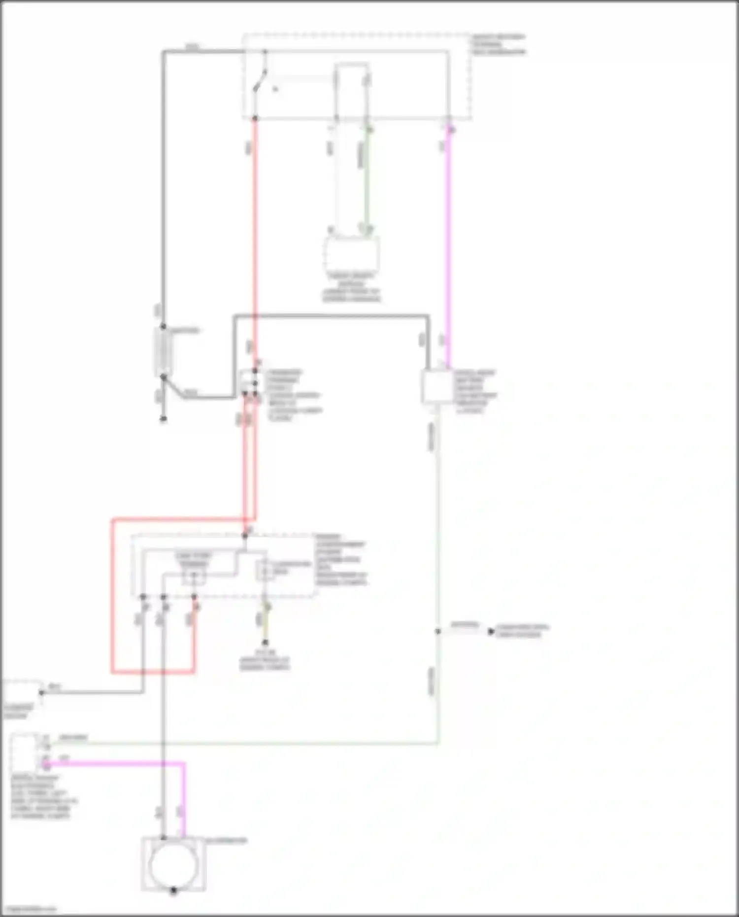 X6 M BMW F96 (2019-2023): Charging circuit, w/o dual storage system