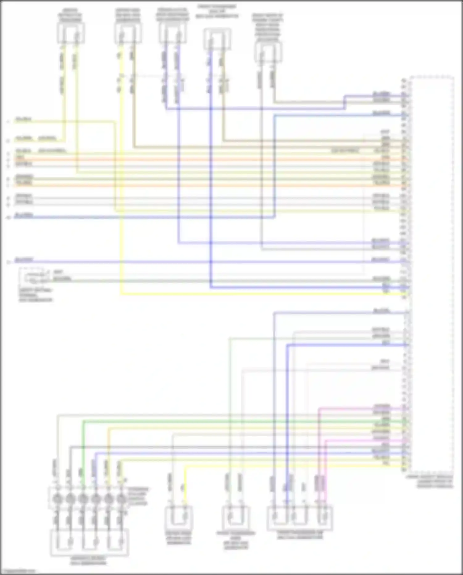 X6 M BMW F96 (2019-2023): Supplemental restraints circuit (4 of 4)