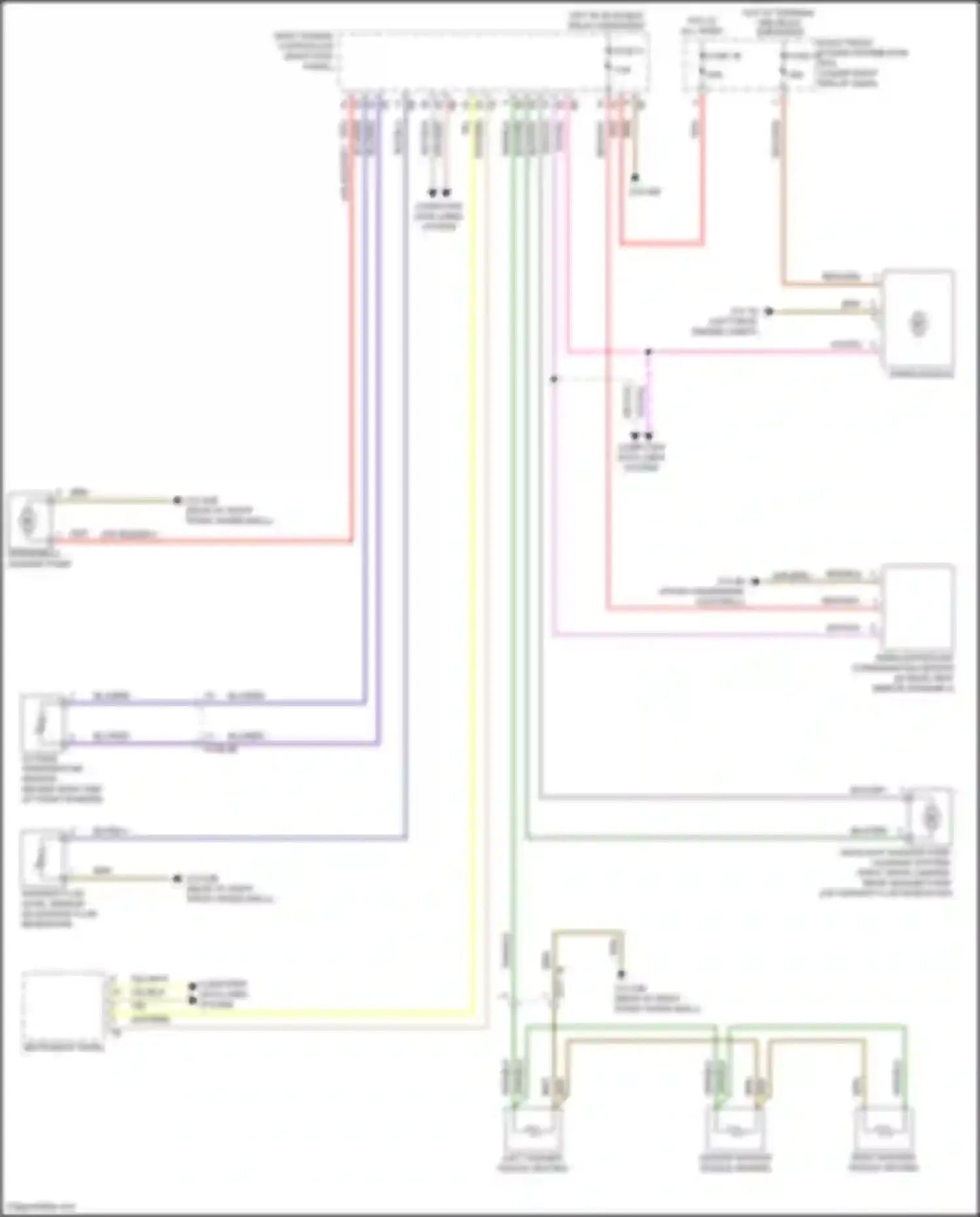 X6 M BMW F96 (2019-2023): Wiper/washer circuit