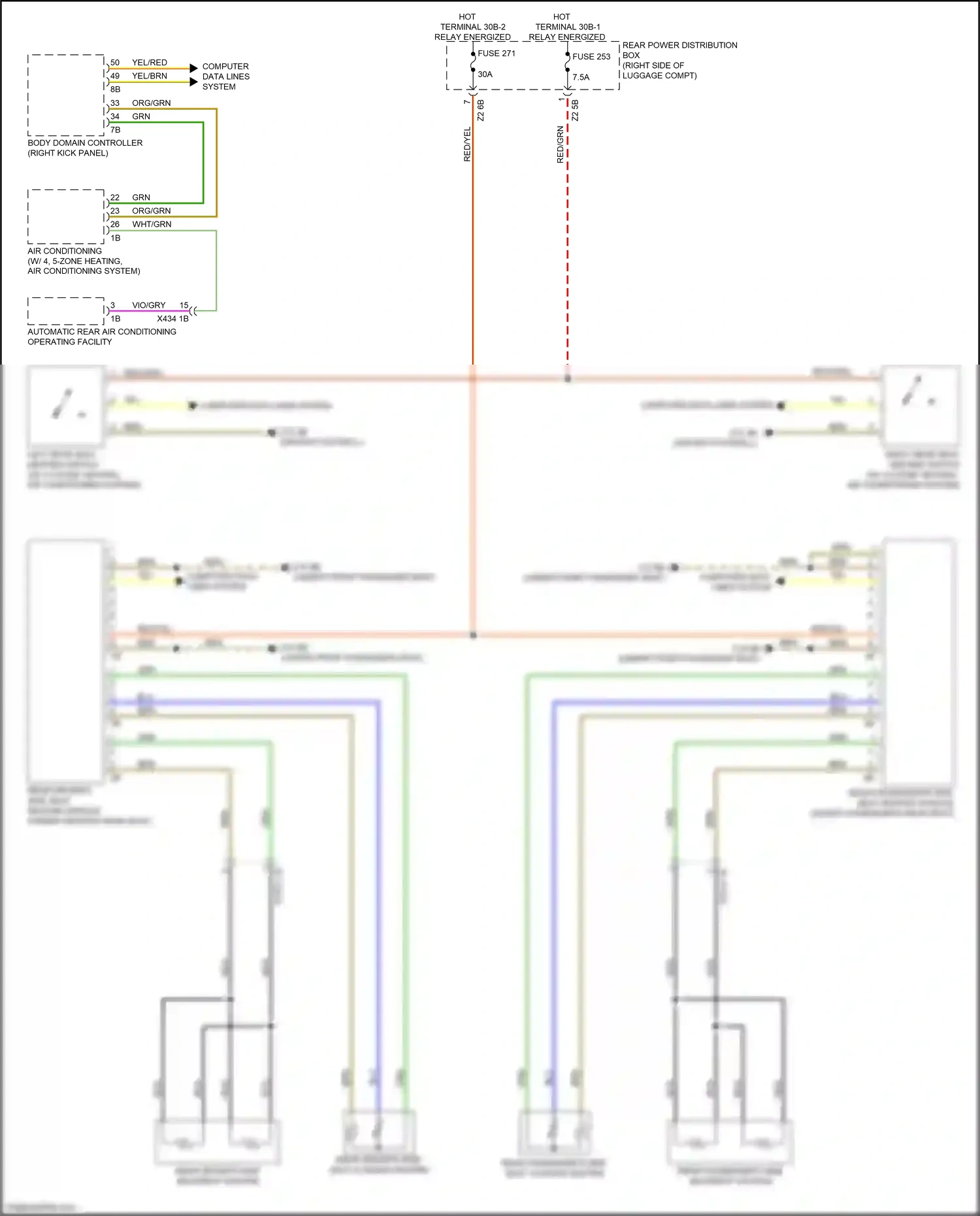 BMW X6 M F96 (2019-2023) air conditioning wiring diagram  (9 of 11)
