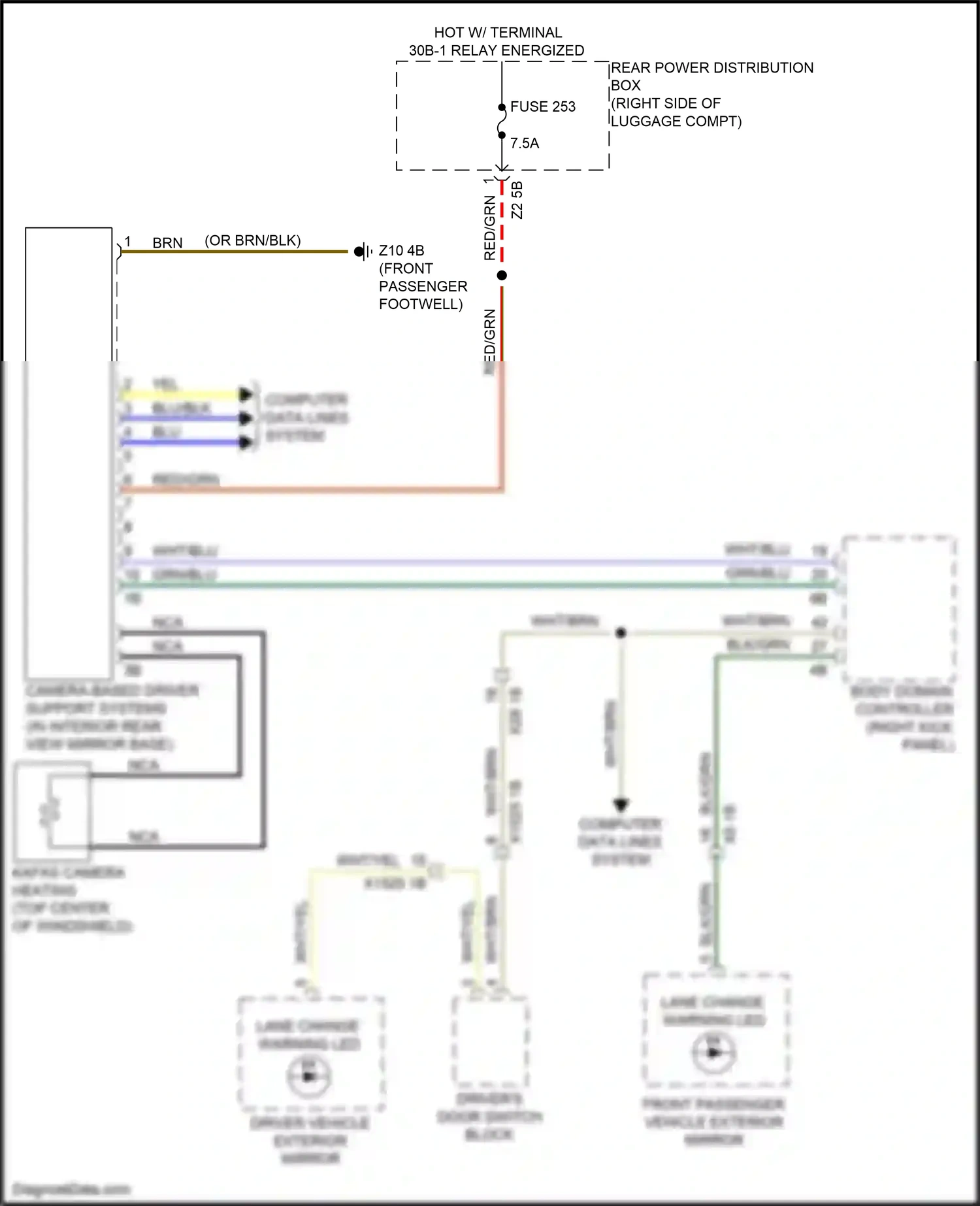 BMW X6 M F96 (2019-2023) blu wiring diagram  (47 of 70)