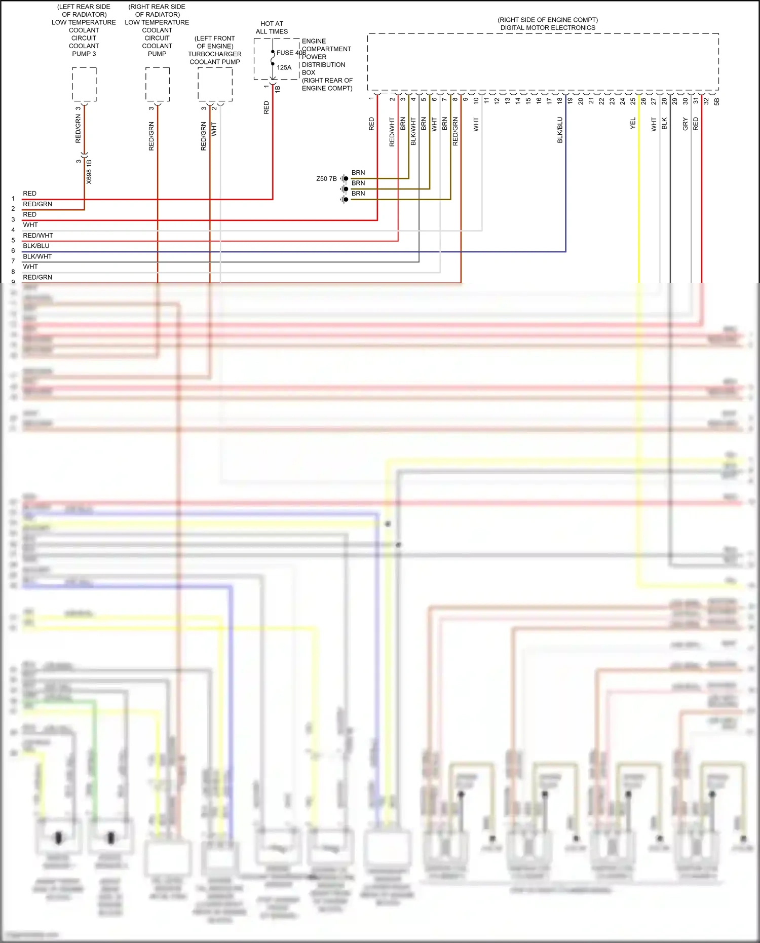 BMW X6 M F96 (2019-2023) blu wiring diagram  (67 of 70)