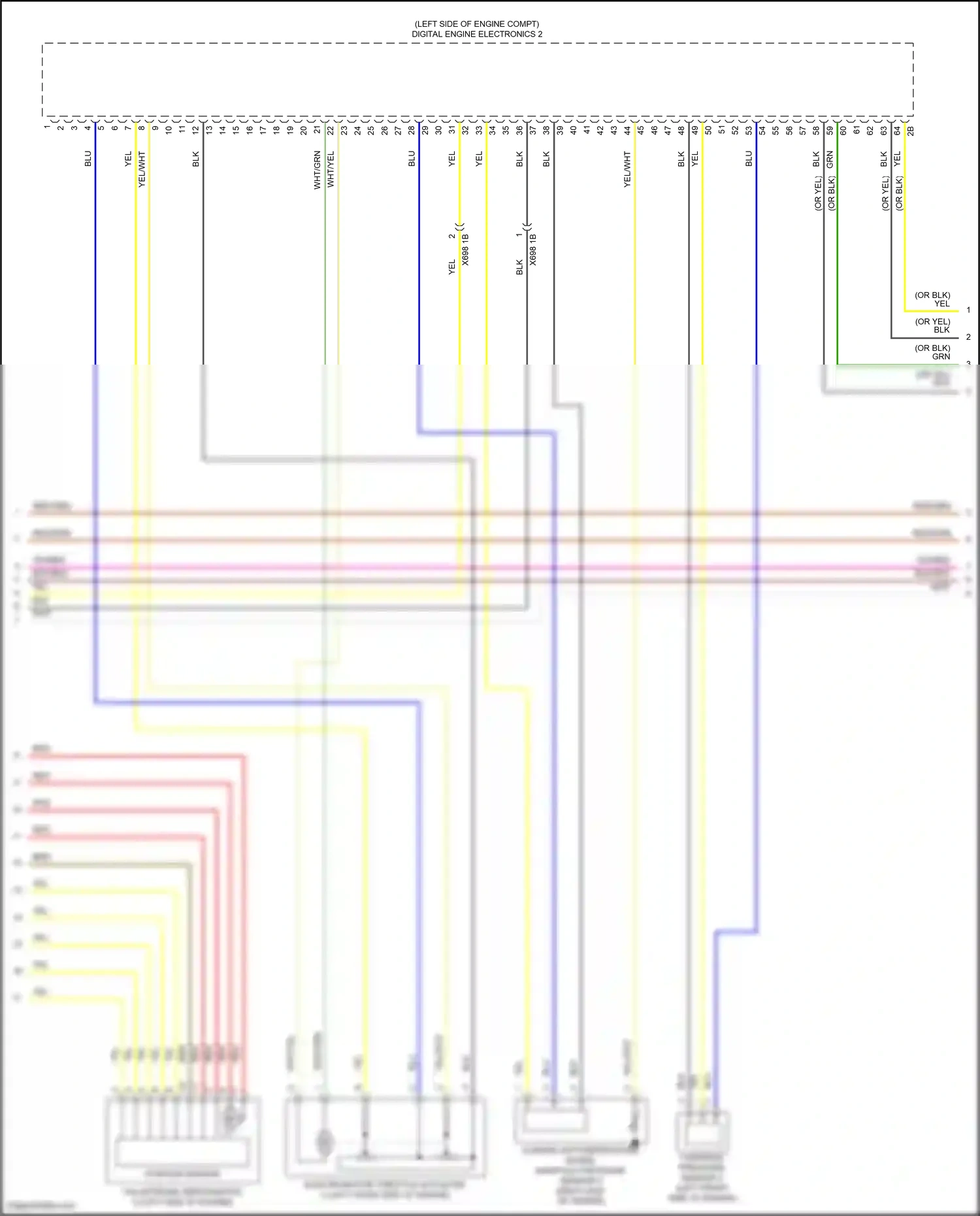 BMW X6 M F96 (2019-2023) blu wiring diagram  (69 of 70)