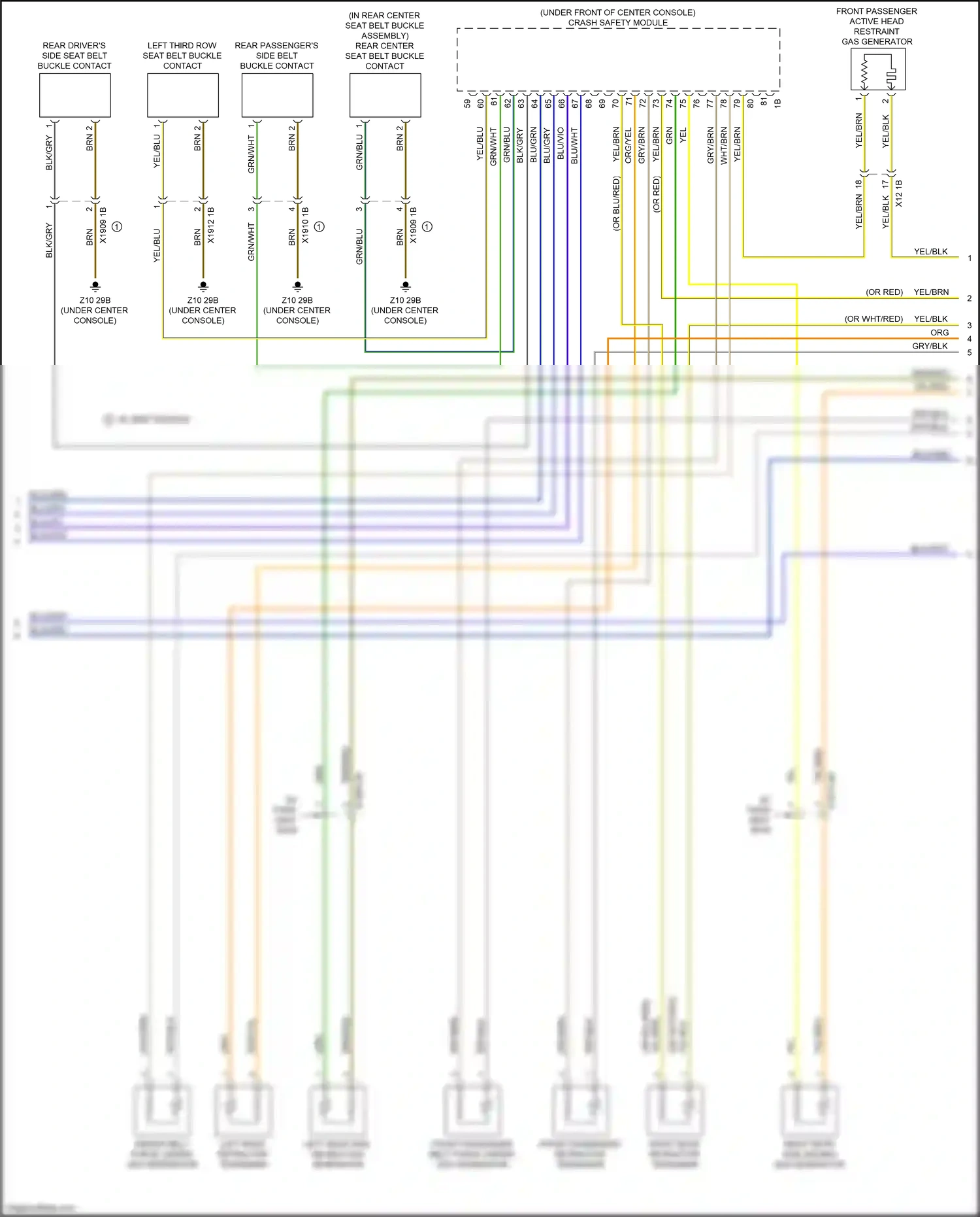 BMW X6 M F96 (2019-2023) blu/grn wiring diagram  (9 of 24)