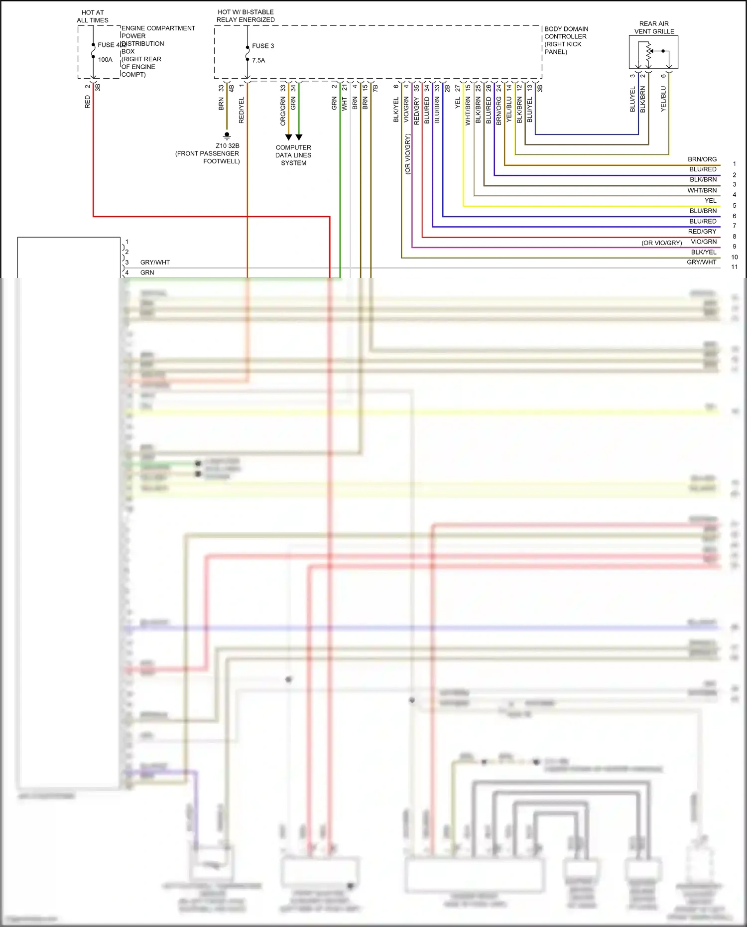 BMW X6 M F96 (2019-2023) blu/red wiring diagram  (12 of 25)