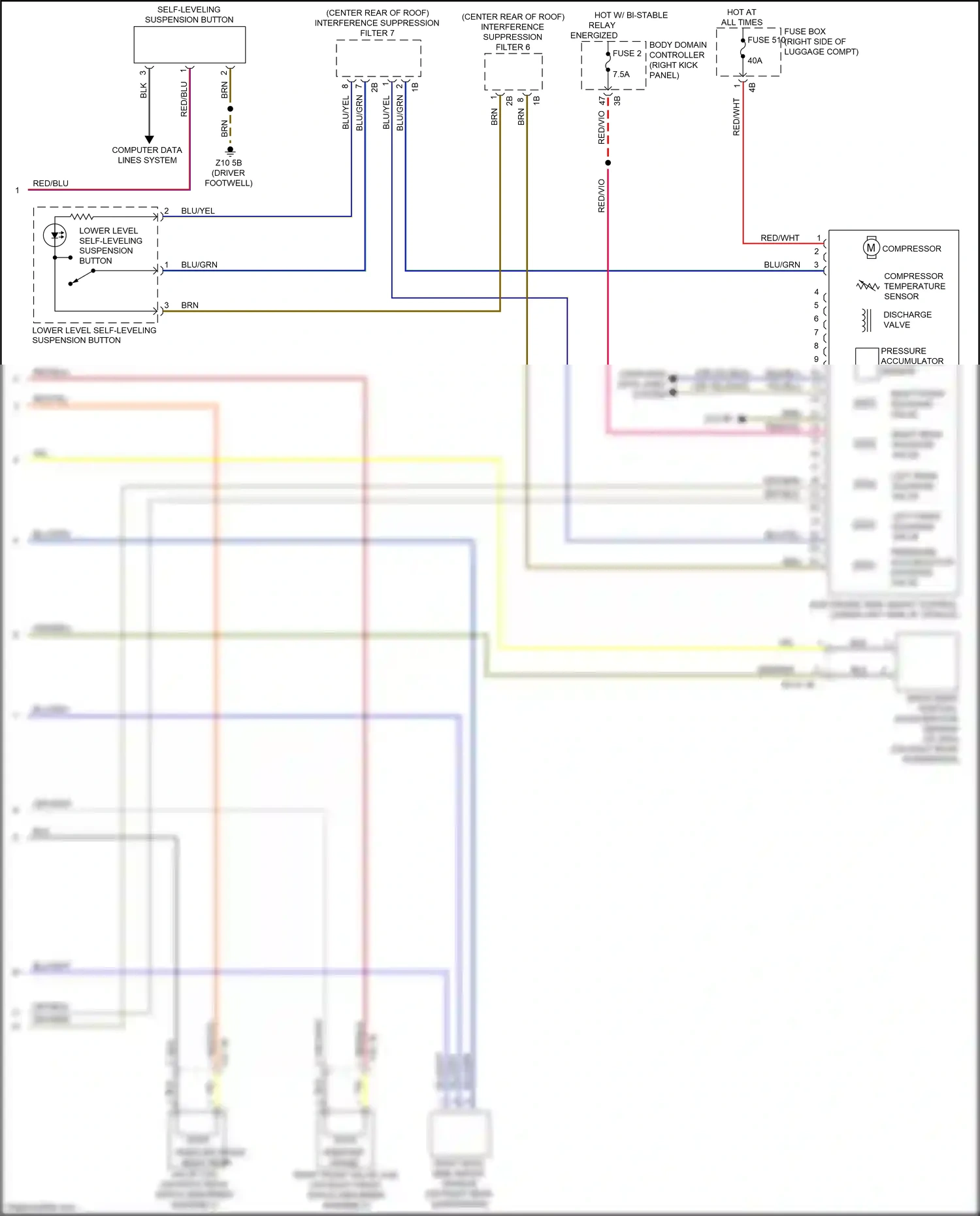 BMW X6 M F96 (2019-2023) body domain controller wiring diagram  (2 of 45)