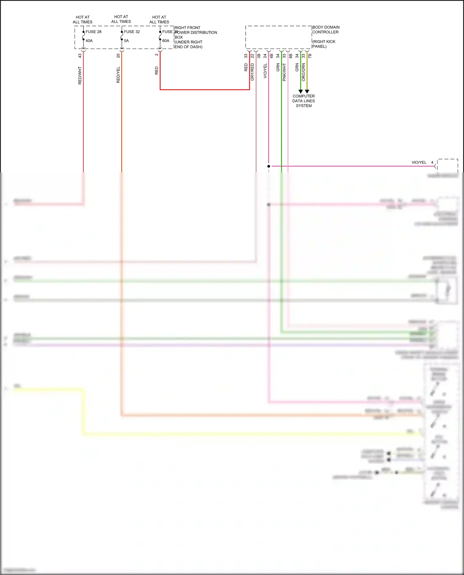 BMW X6 M F96 (2019-2023) body domain controller wiring diagram  (21 of 45)