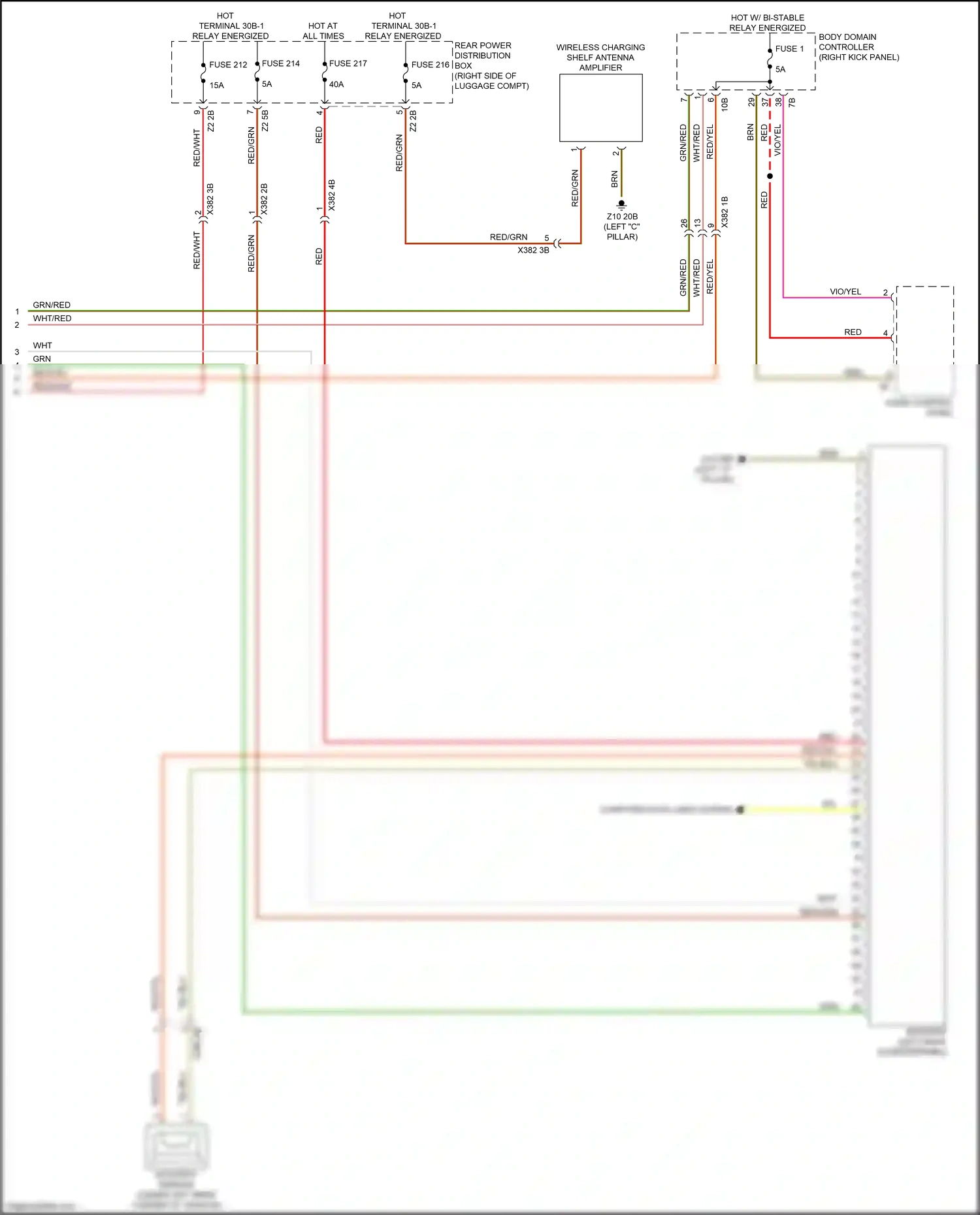 BMW X6 M F96 (2019-2023) body domain controller wiring diagram  (7 of 45)