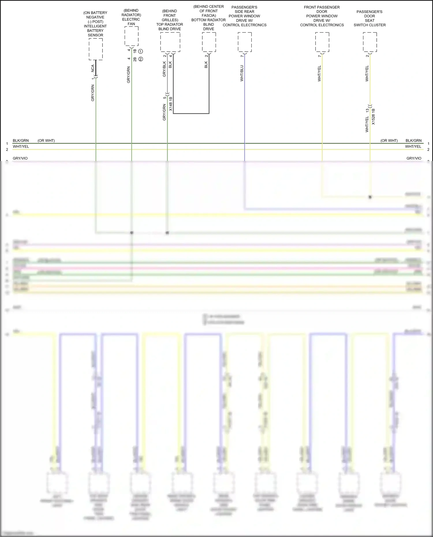 BMW X6 M F96 (2019-2023) driver's inside door handle light wiring diagram  (1 of 1)