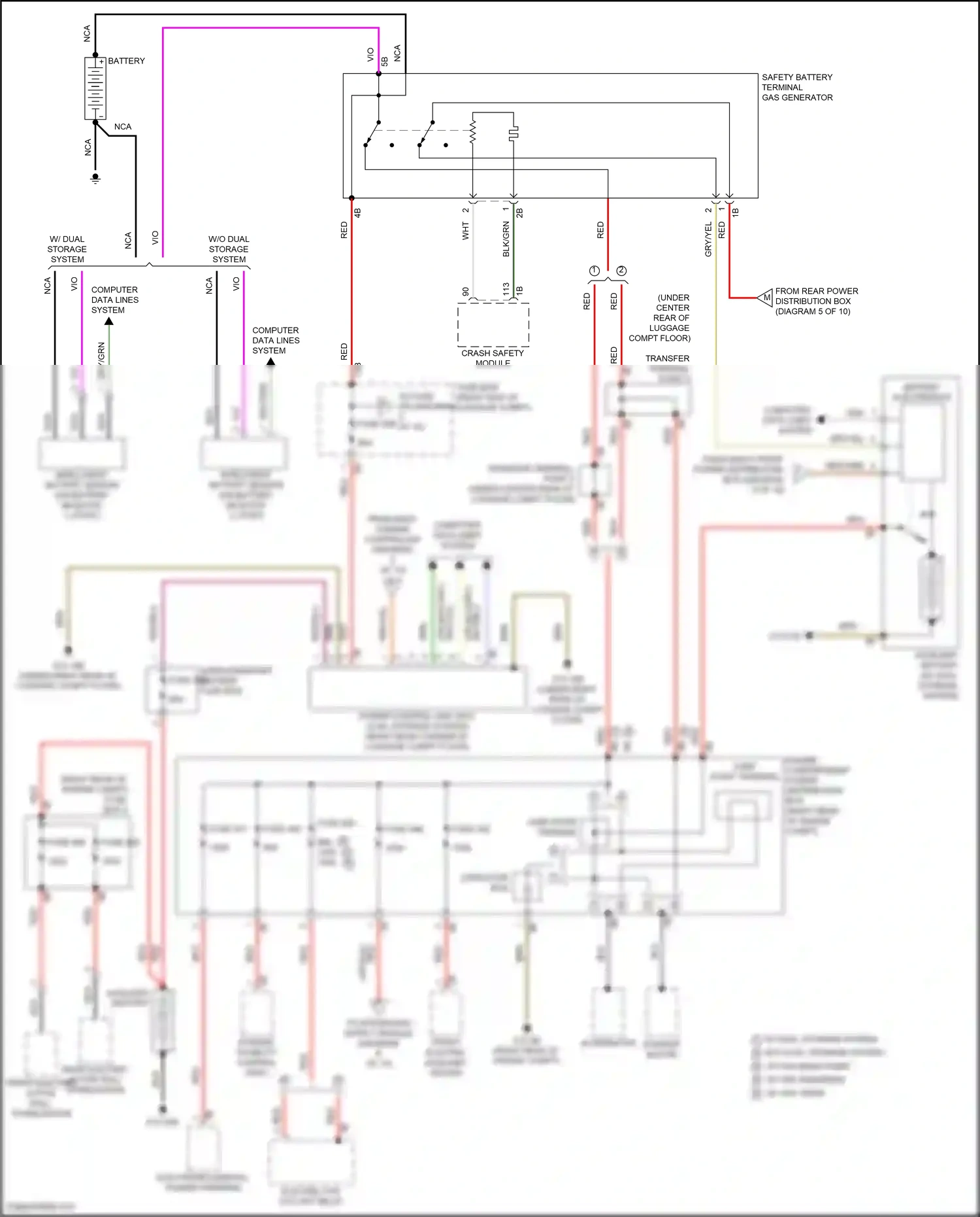 BMW X6 M F96 (2019-2023) engine compartment power distribution box wiring diagram  (9 of 14)