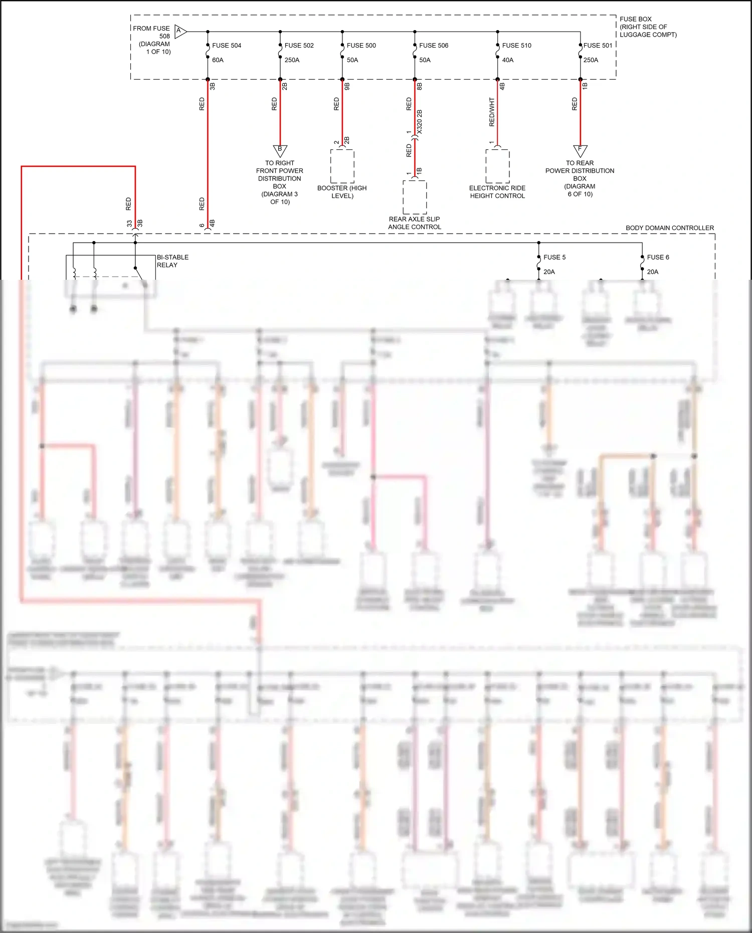 BMW X6 M F96 (2019-2023) instrument panel wiring diagram  (5 of 13)