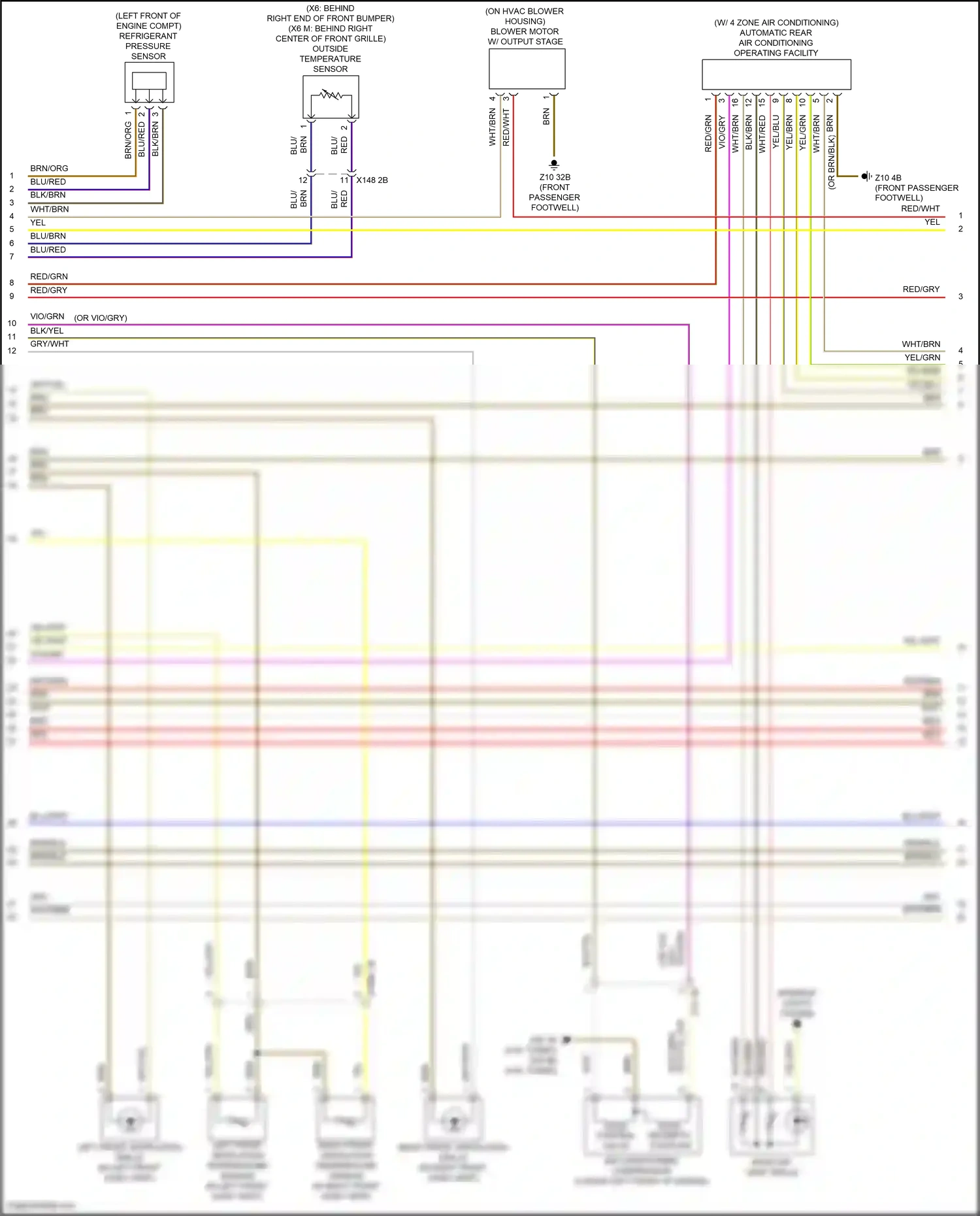 BMW X6 M F96 (2019-2023) magnetic coupling wiring diagram  (2 of 2)