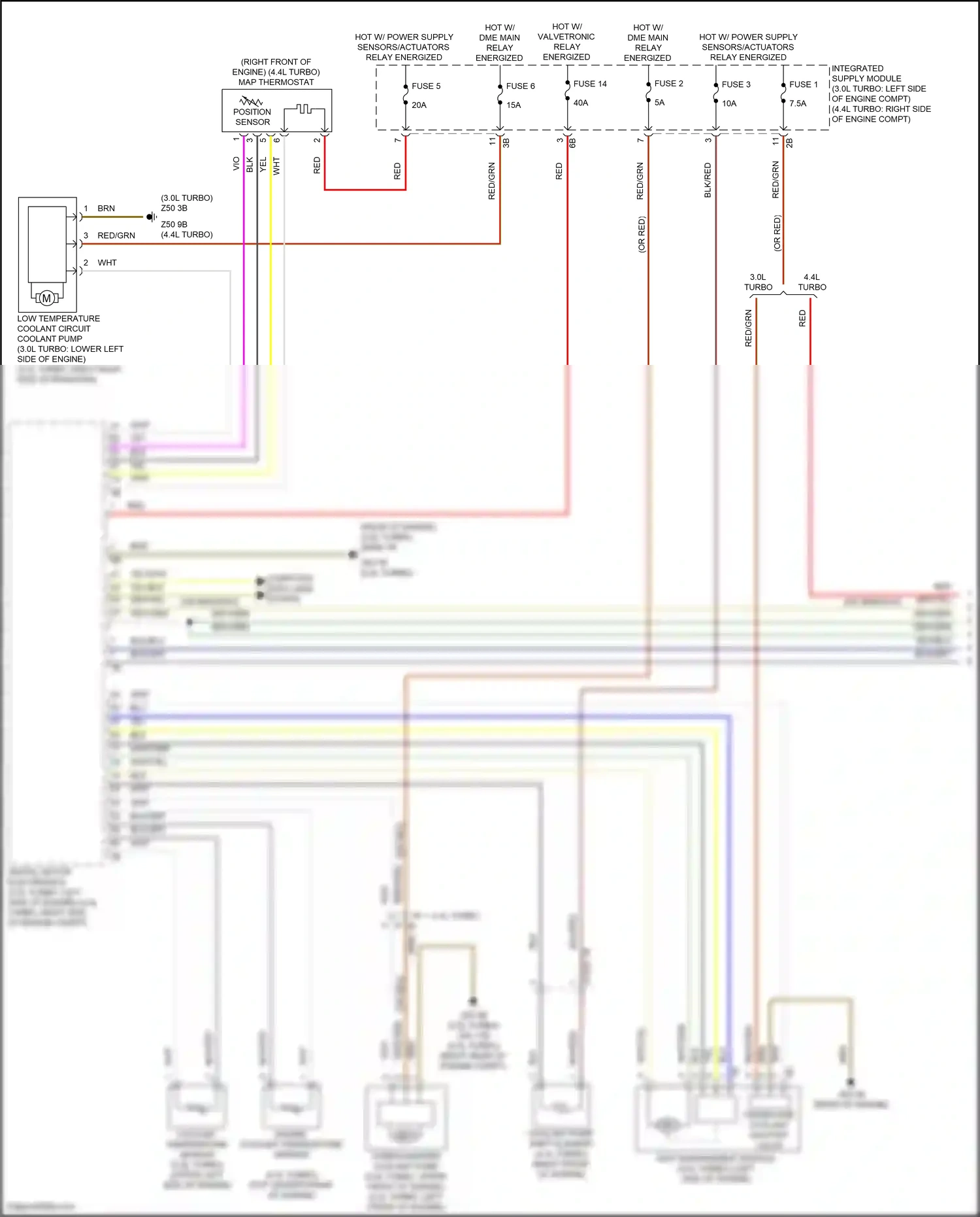 BMW X6 M F96 (2019-2023) position sensor wiring diagram  (4 of 6)