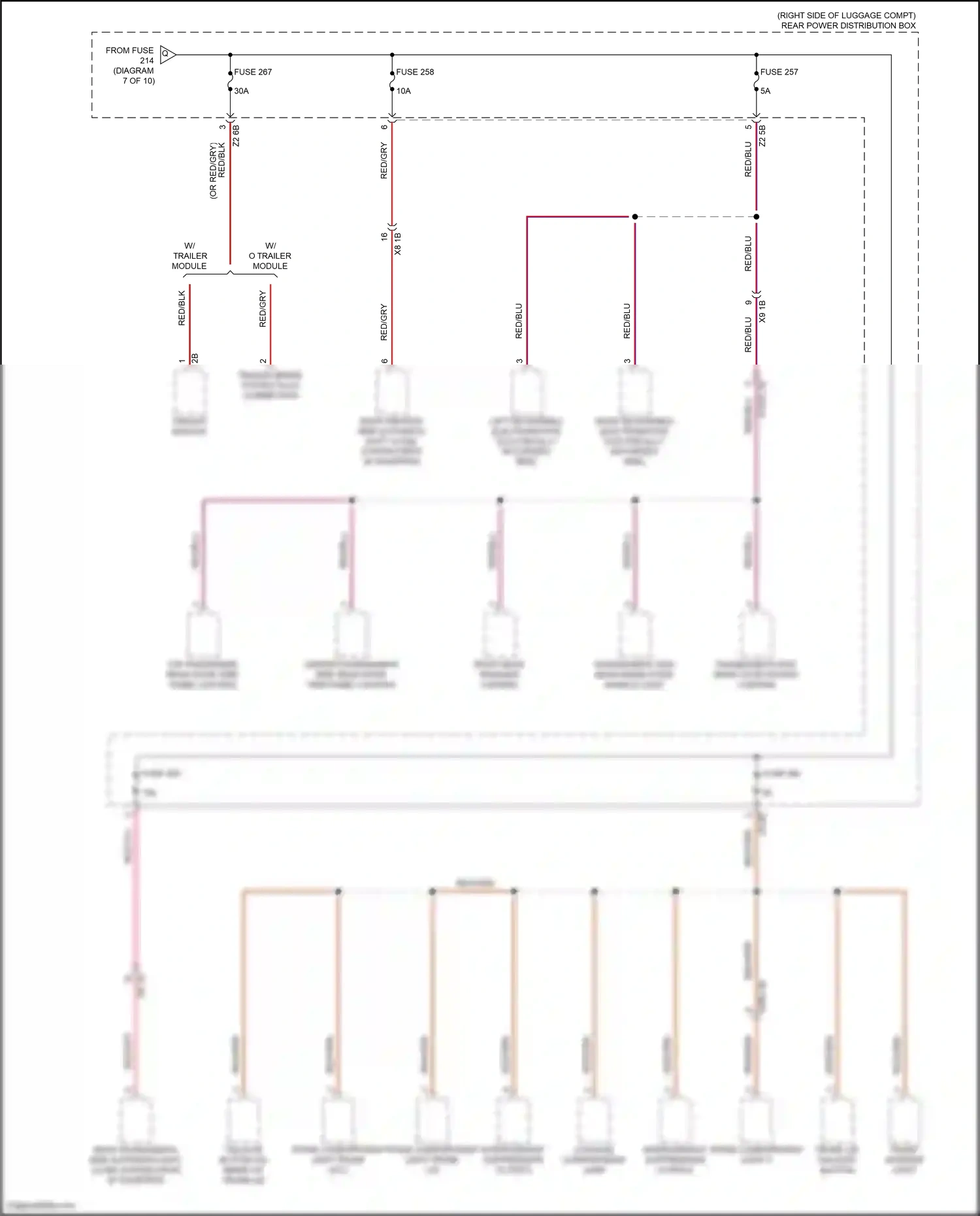 BMW X6 M F96 (2019-2023) rear passenger's side automatic soft close system drive wiring diagram  (3 of 4)