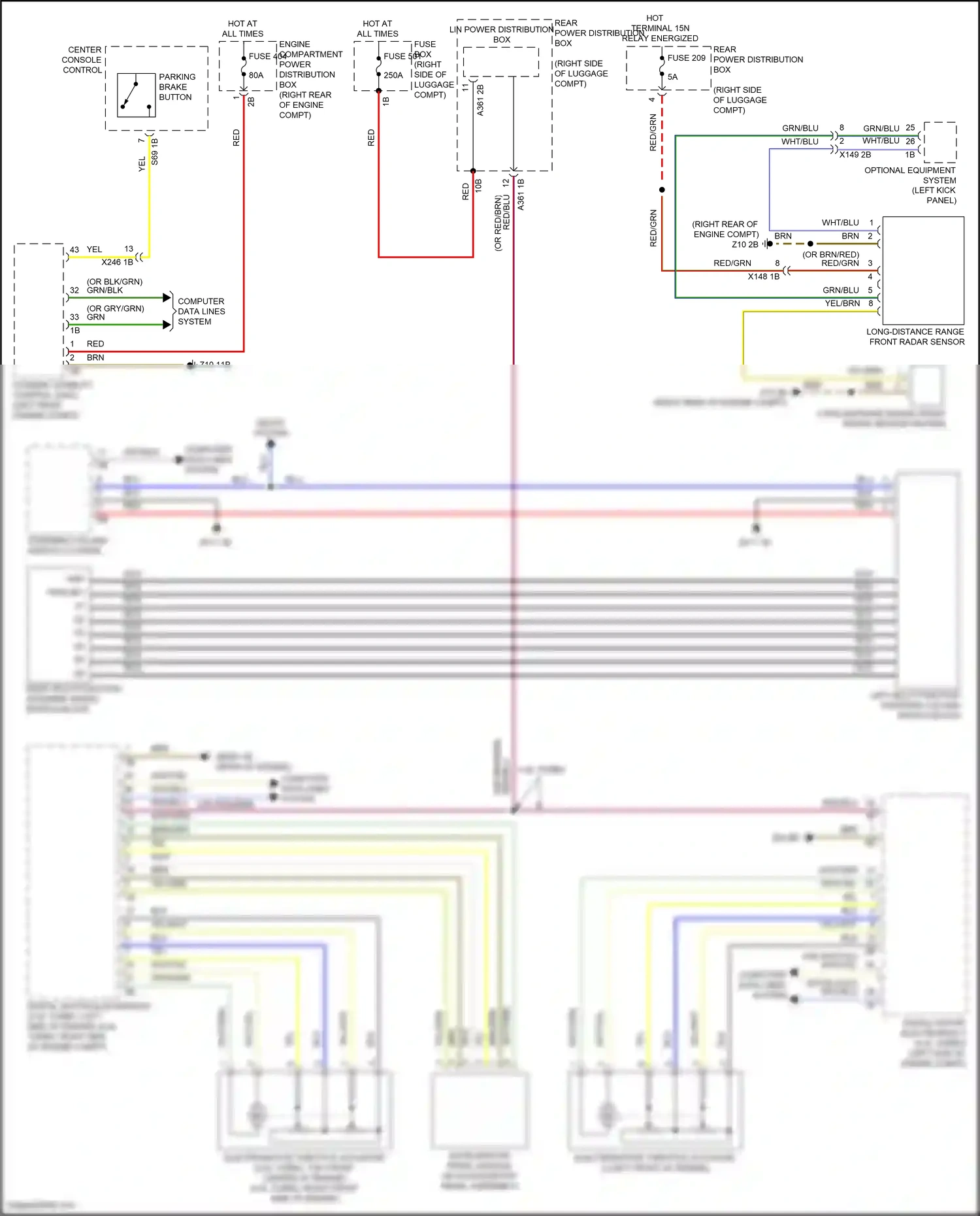 BMW X6 M F96 (2019-2023) right multi-function steering wheel switch block wiring diagram  (1 of 1)
