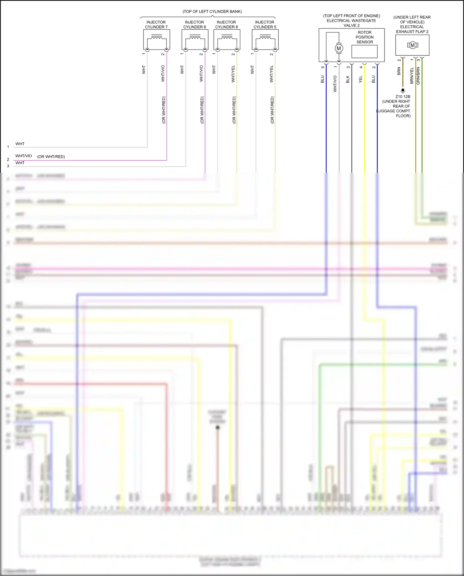 BMW X6 M F96 (2019-2023) rotor position sensor wiring diagram  (2 of 2)