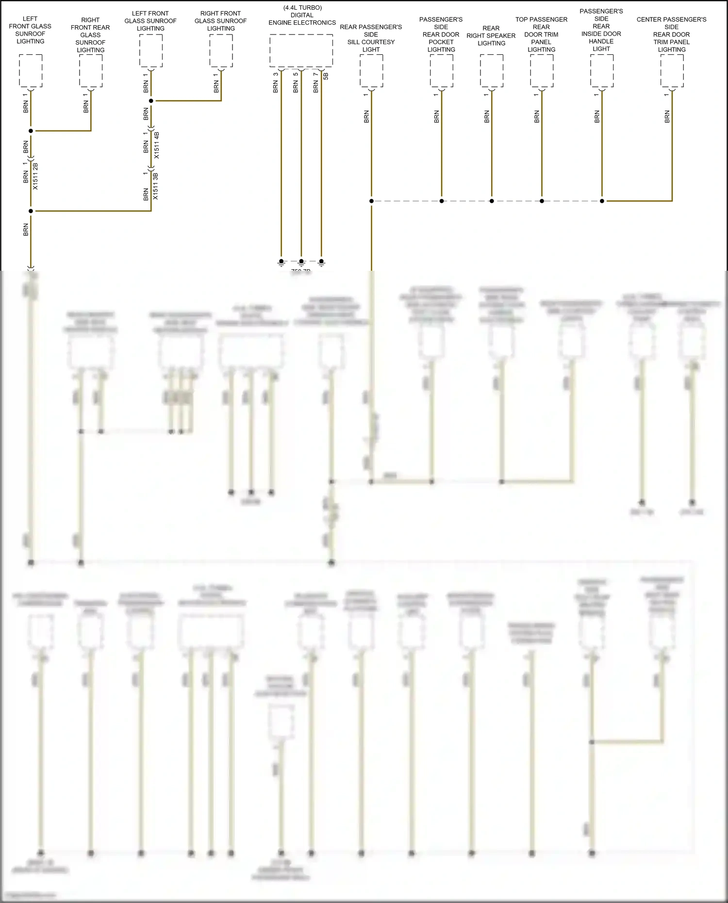 BMW X6 M F96 (2019-2023) transfer box wiring diagram  (3 of 5)