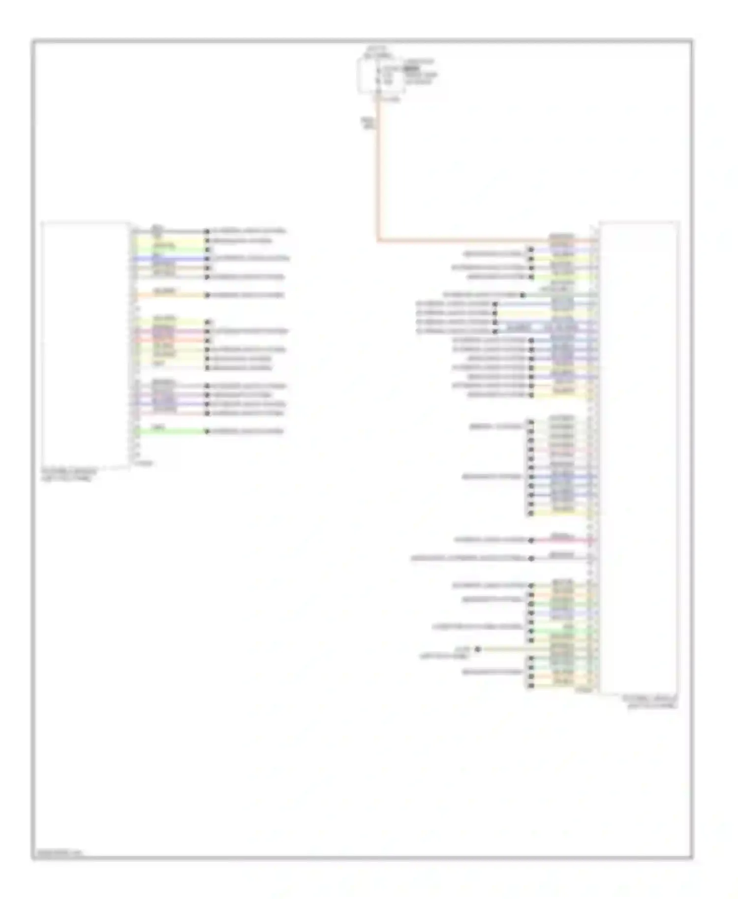 X6 BMW E71 facelift (2012-2014): Body control modules circuit (1 of 2)