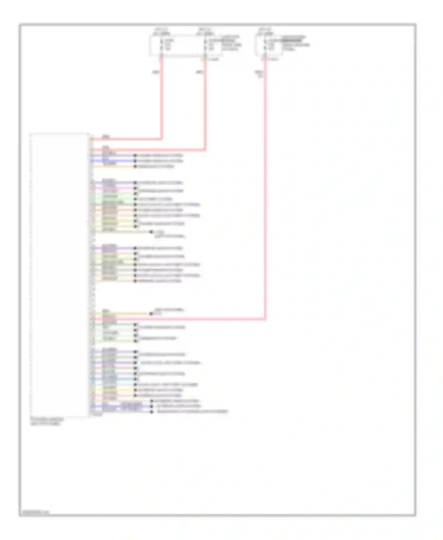 X6 BMW E71 facelift (2012-2014): Body control modules circuit (2 of 2)