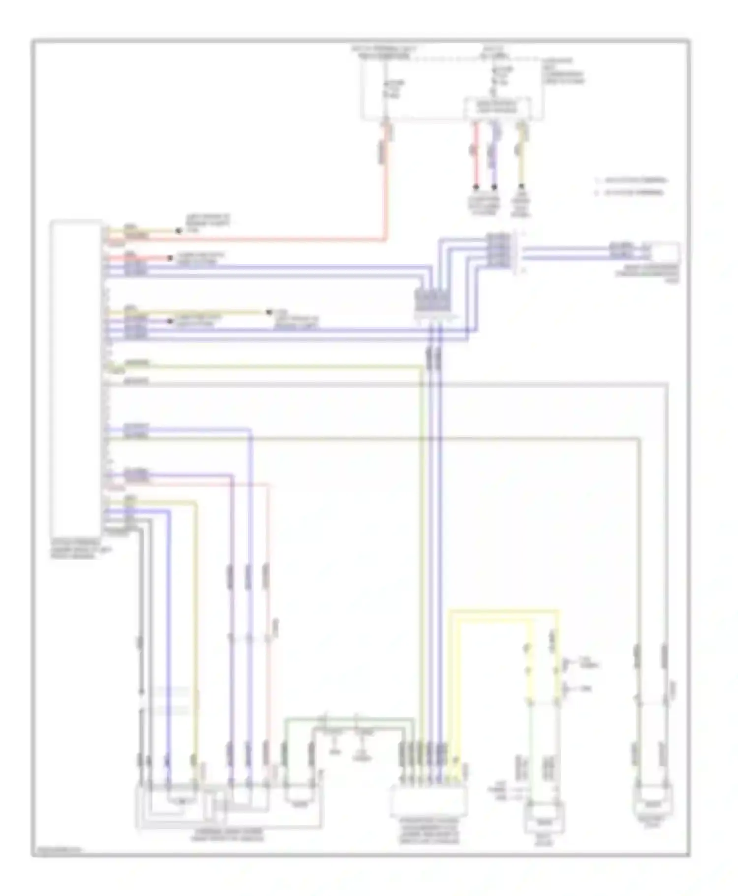 X6 BMW E71 facelift (2012-2014): Electronic power steering circuit