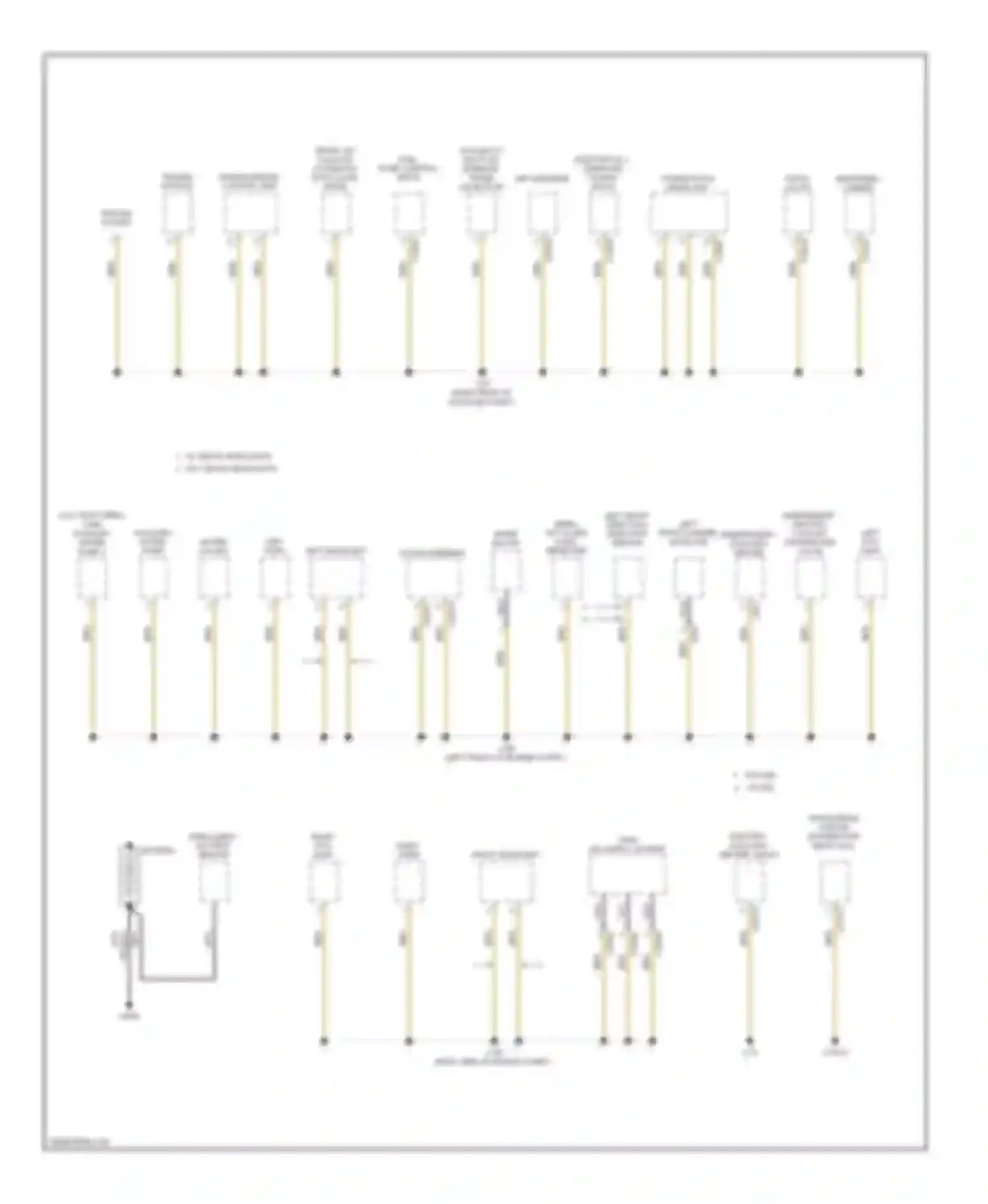 X6 BMW E71 facelift (2012-2014): Ground distribution circuit (1 of 5)