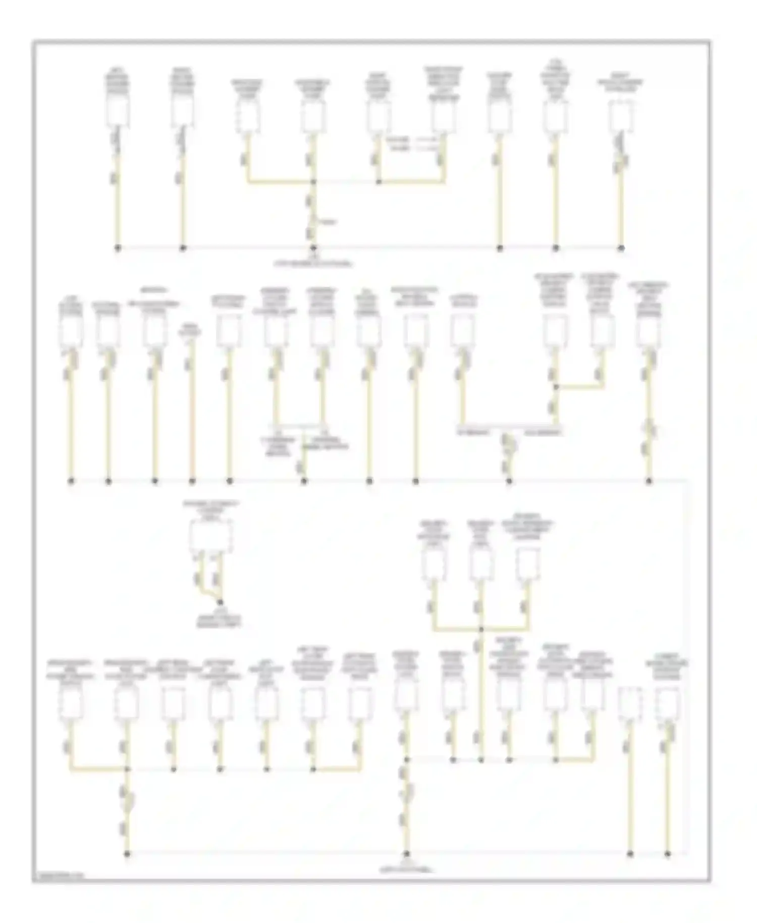 X6 BMW E71 facelift (2012-2014): Ground distribution circuit (2 of 5)