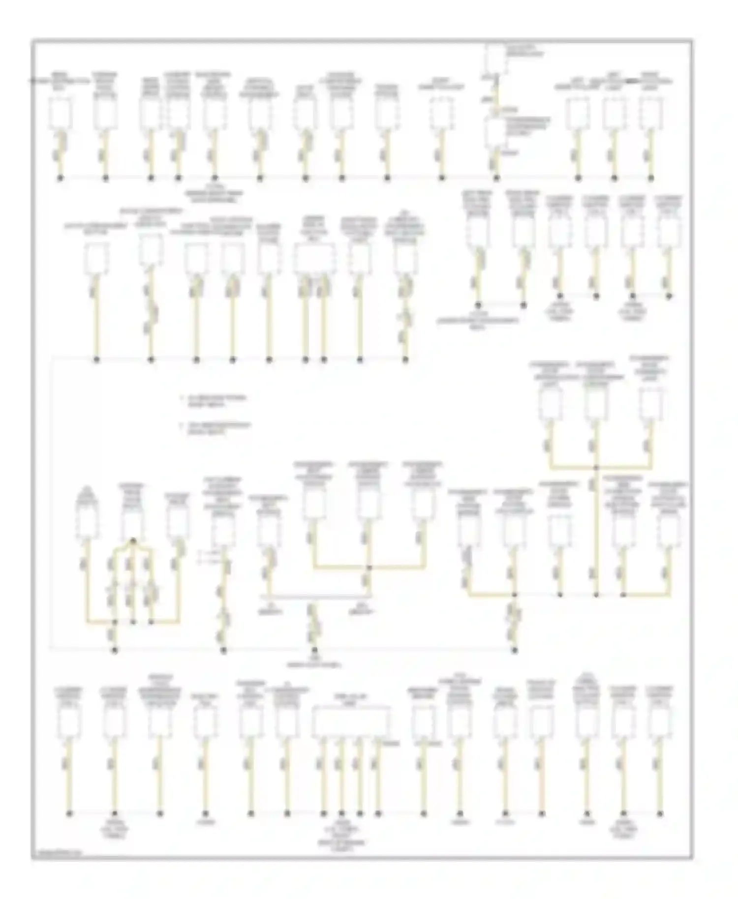 X6 BMW E71 facelift (2012-2014): Ground distribution circuit (4 of 5)