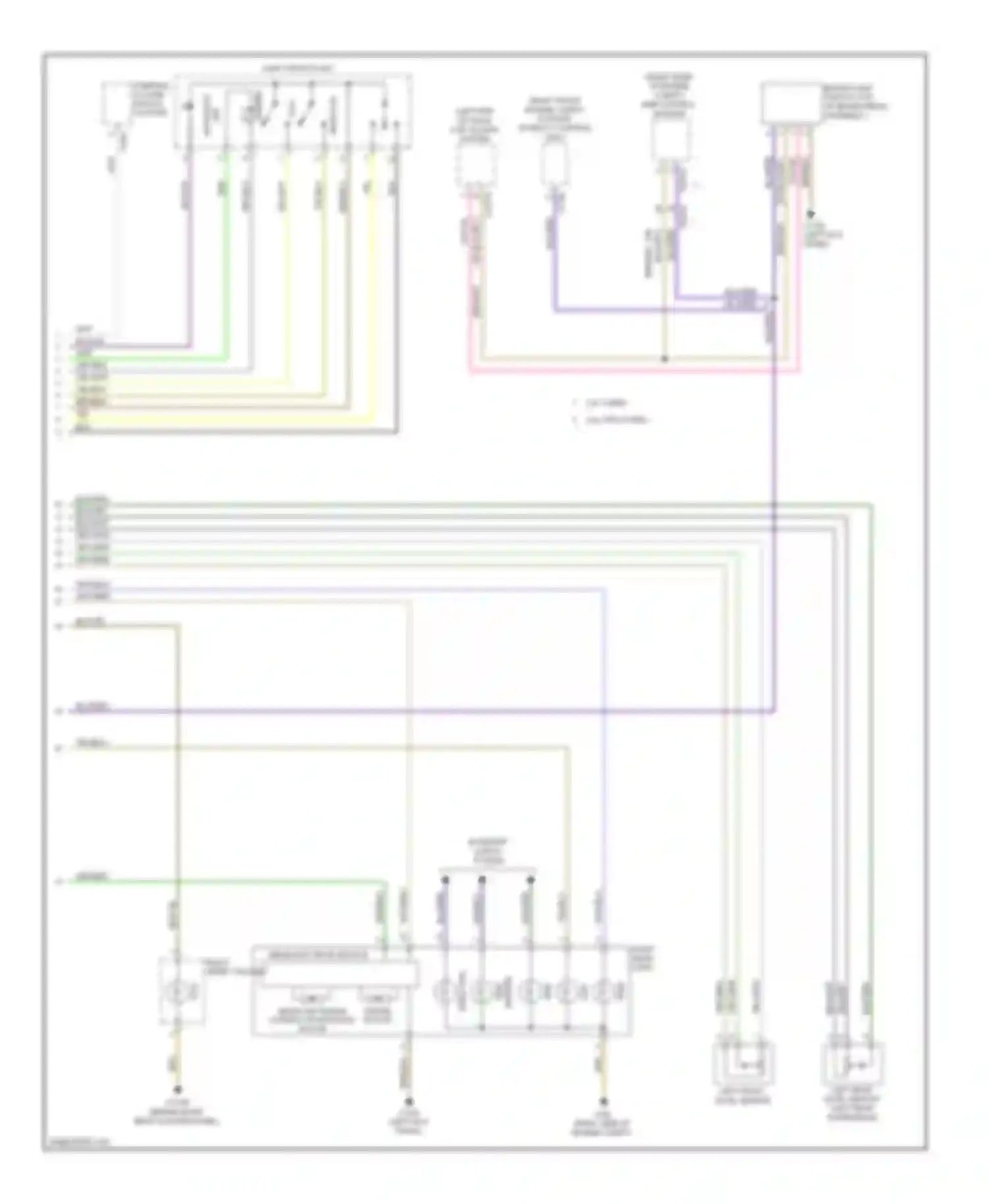 X6 BMW E71 facelift (2012-2014): Adaptive front lighting circuit (2 of 2)