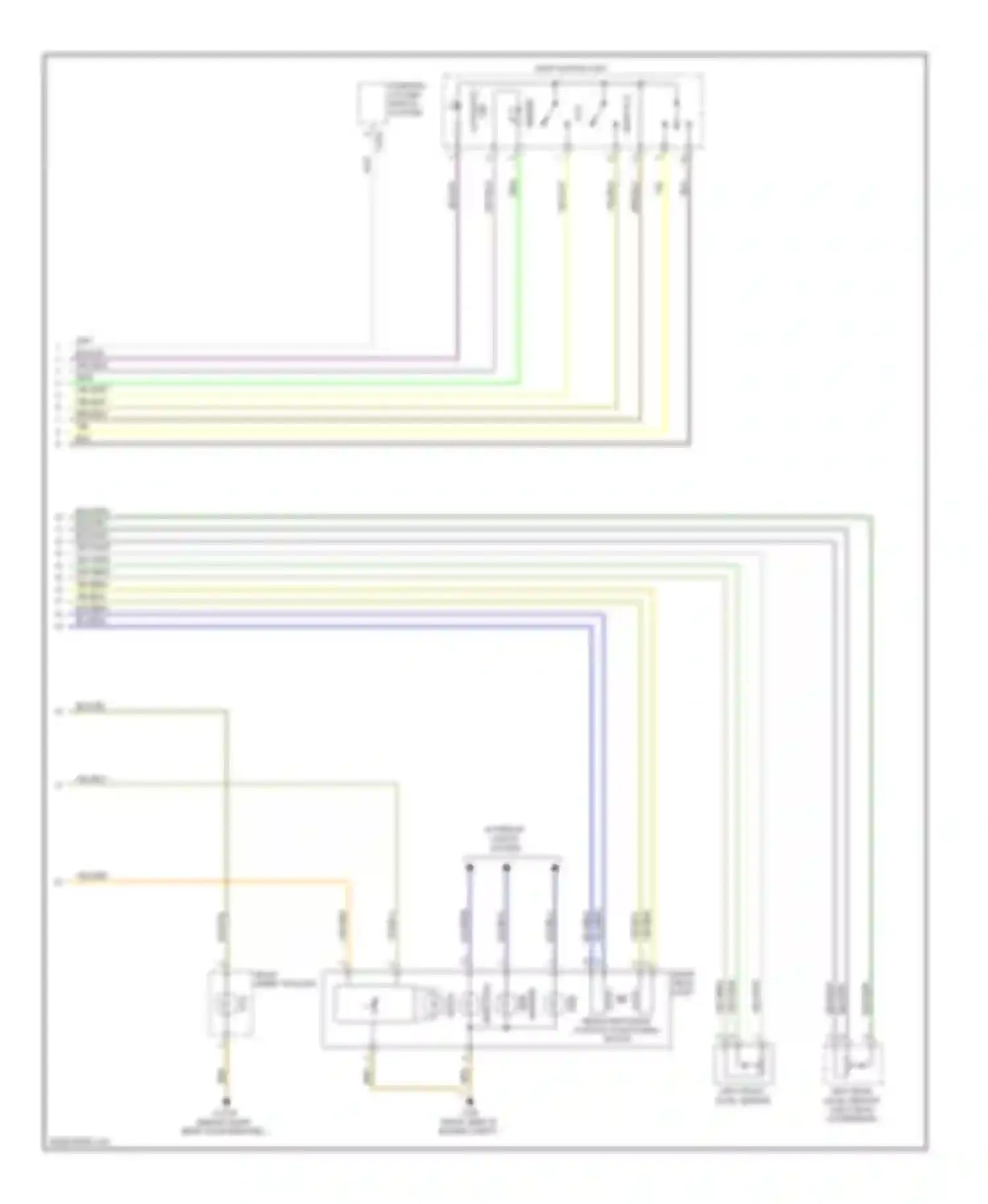 X6 BMW E71 facelift (2012-2014): Headlamps circuit, with xenon lamps (2 of 2)