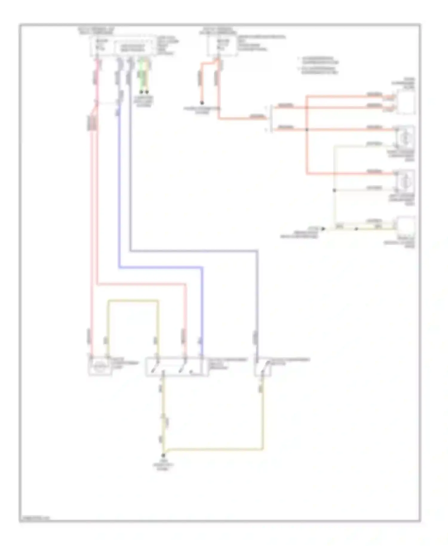 X6 BMW E71 facelift (2012-2014): Courtesy lamps circuit (3 of 3)