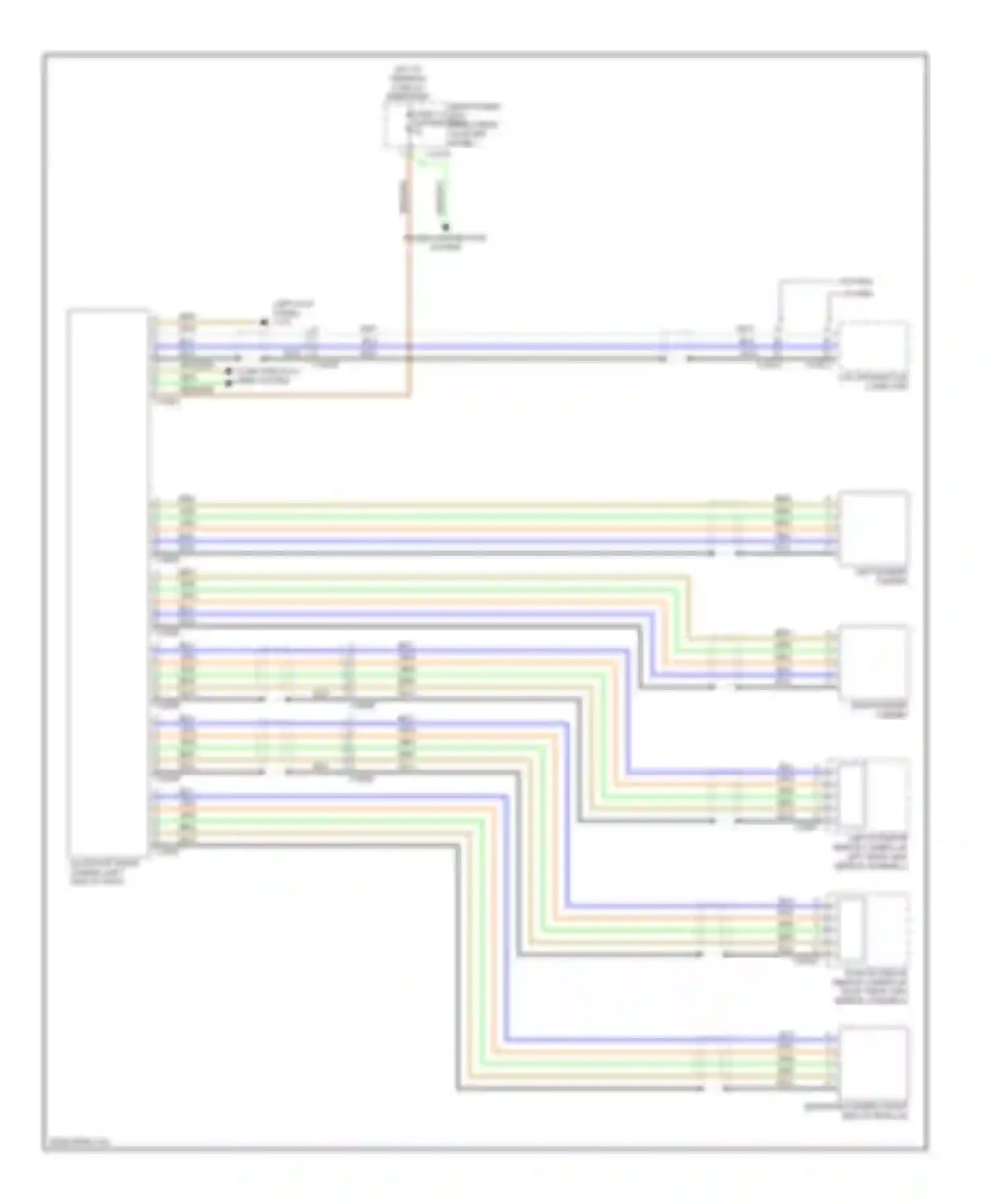 X6 BMW E71 facelift (2012-2014): All around vision camera circuit