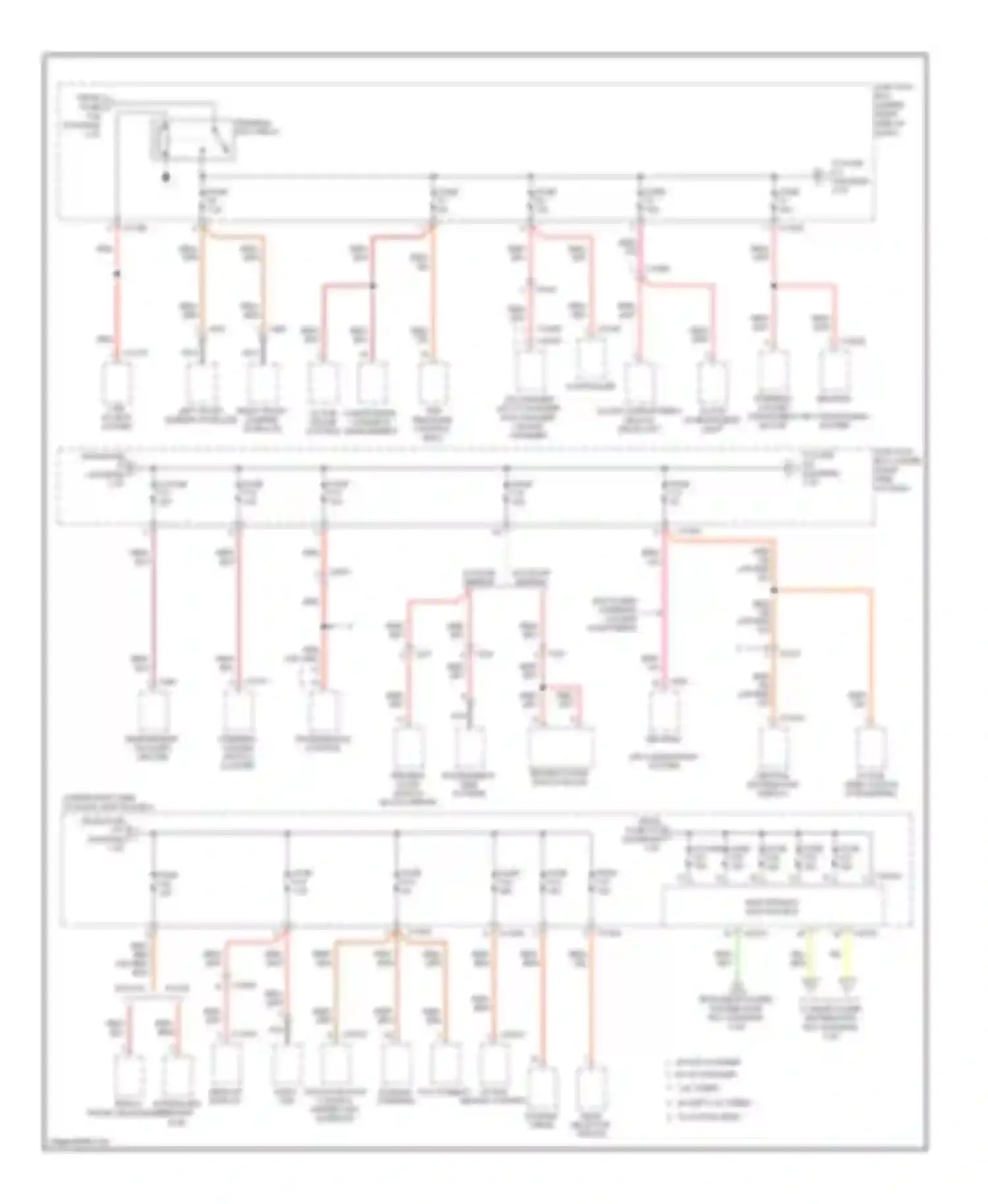 X6 BMW E71 facelift (2012-2014): Power distribution circuit (2 of 5)