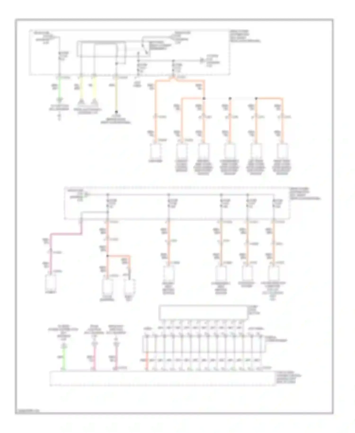 X6 BMW E71 facelift (2012-2014): Power distribution circuit (5 of 5)