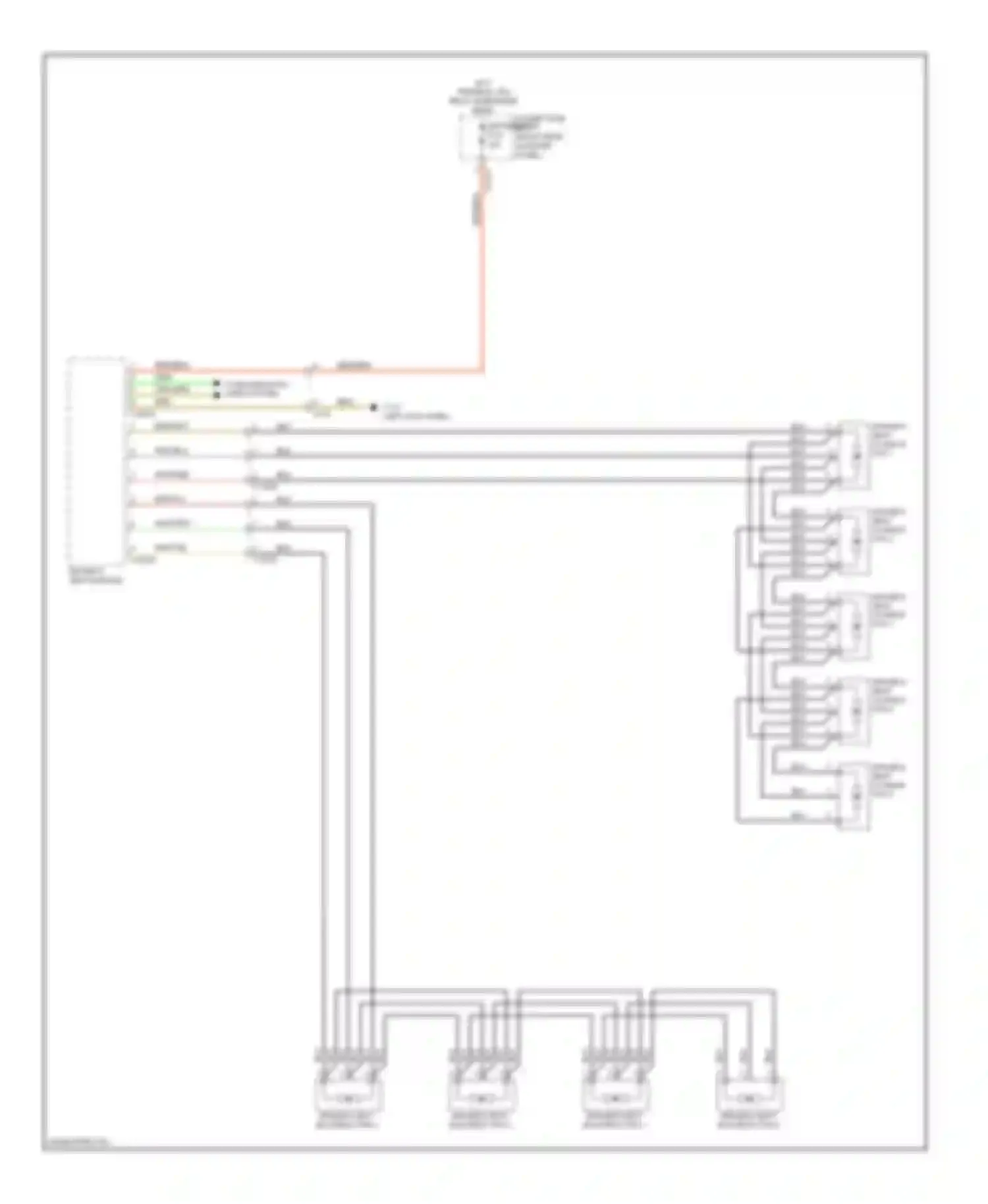 X6 BMW E71 facelift (2012-2014): Seat ventilation circuit (1 of 2)