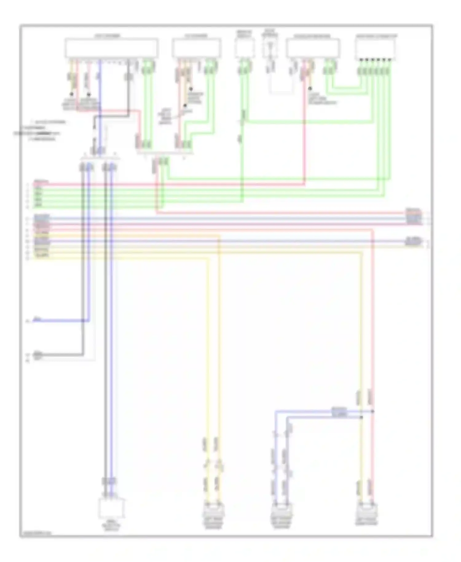 X6 BMW E71 facelift (2012-2014): Base radio circuit (2 of 3)