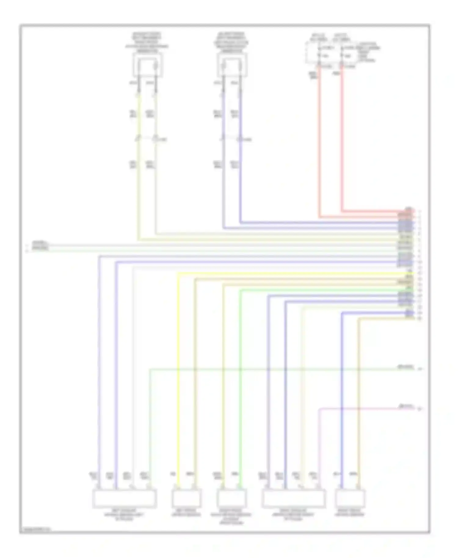 X6 BMW E71 facelift (2012-2014): Supplemental restraints circuit (2 of 3)