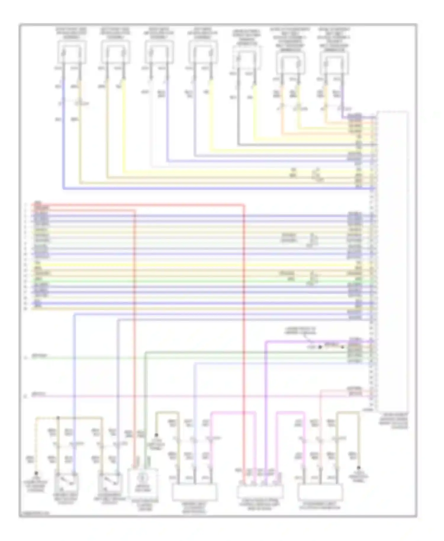 X6 BMW E71 facelift (2012-2014): Supplemental restraints circuit (3 of 3)