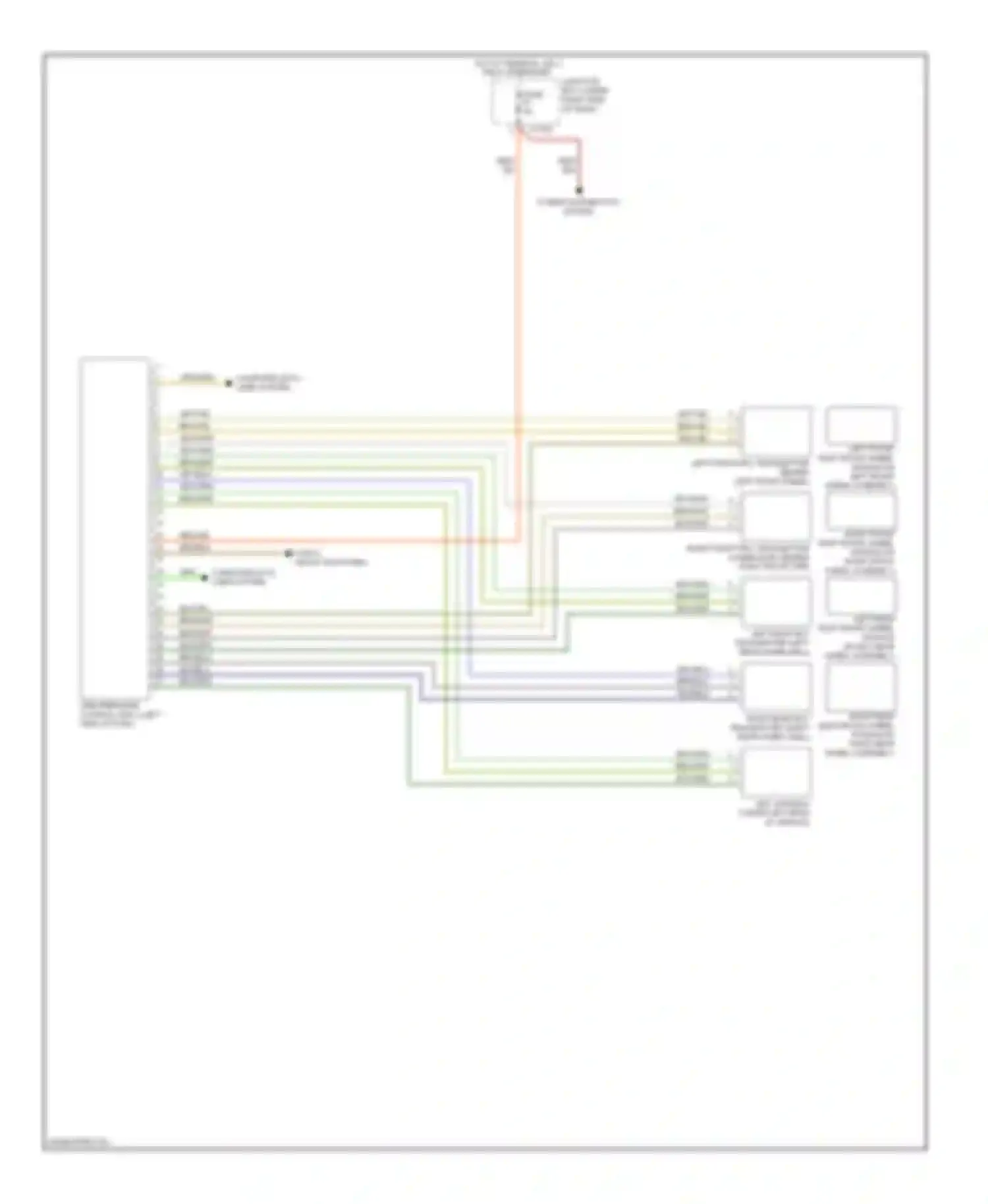 X6 BMW E71 facelift (2012-2014): Warning systems circuit