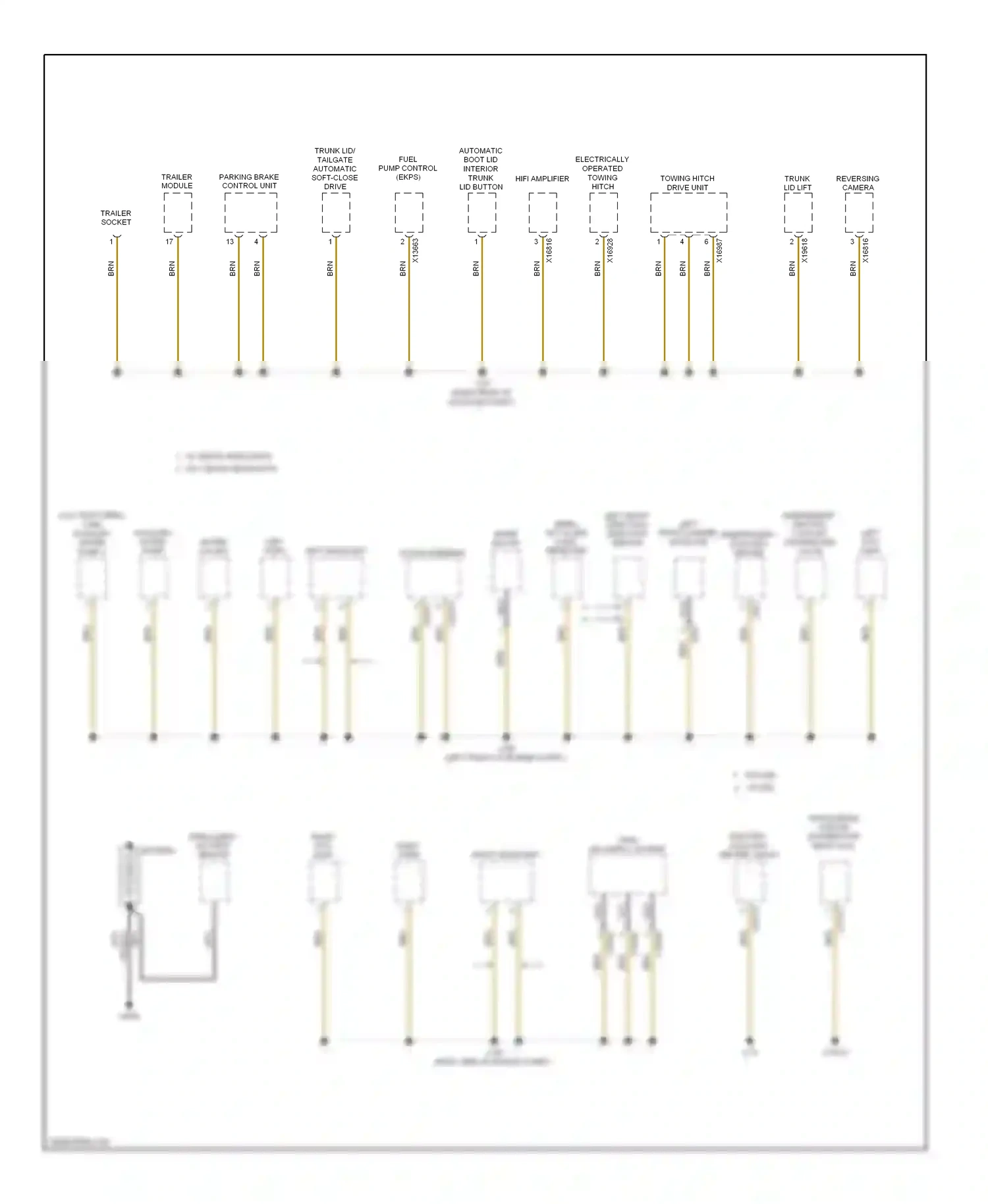 Wiring diagram air supply system for BMW X6 E71 facelift (2012-2014) (2 of 2)