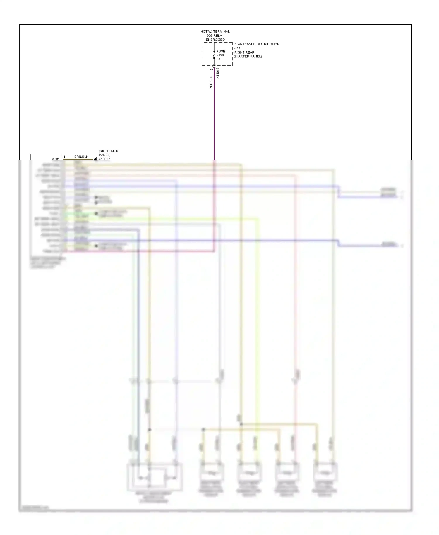 Wiring diagram blk/blu for BMW X6 E71 facelift (2012-2014) (10 of 39)