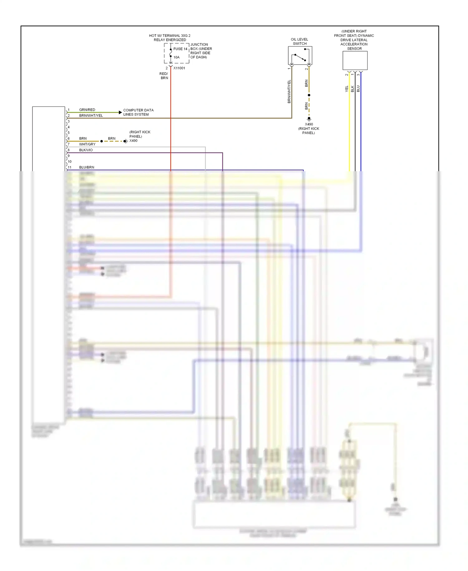 Wiring diagram blk/vio for BMW X6 E71 facelift (2012-2014) (12 of 28)
